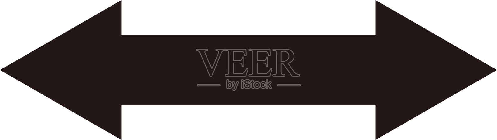 双箭头插画图片素材