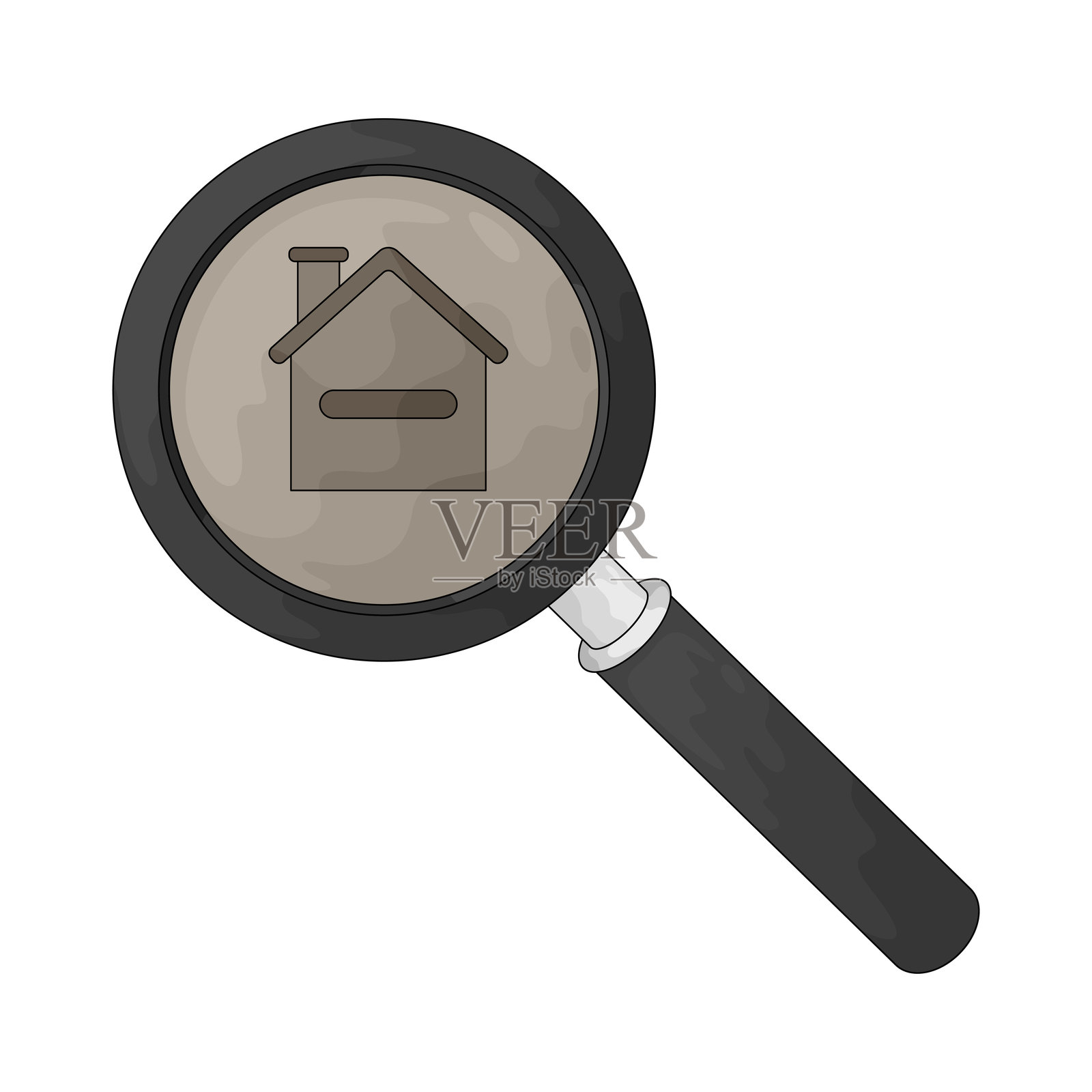 家庭缩小视图插画图片素材