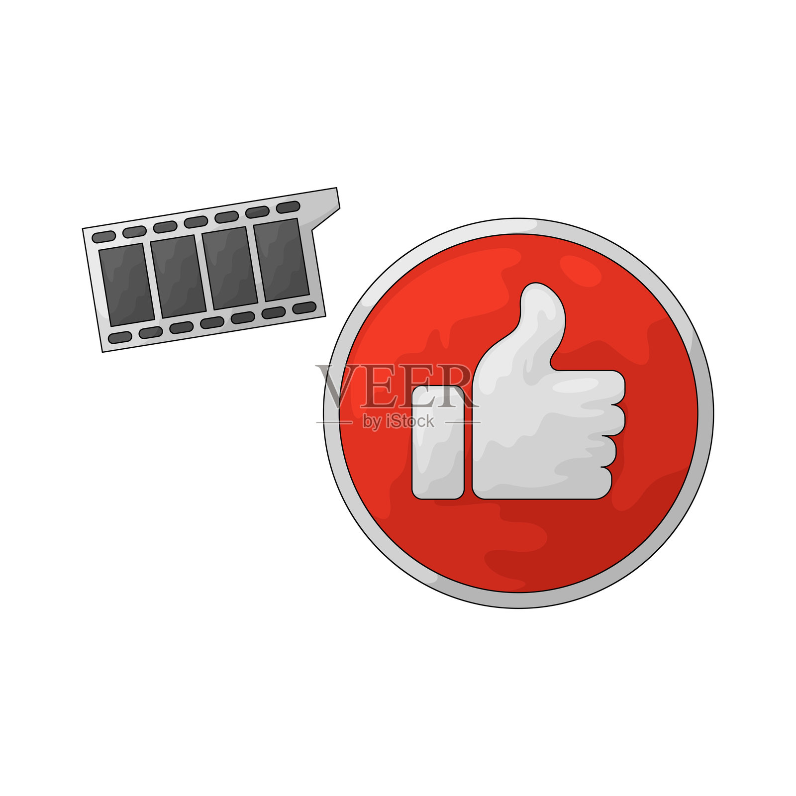 电影般的感觉插画图片素材