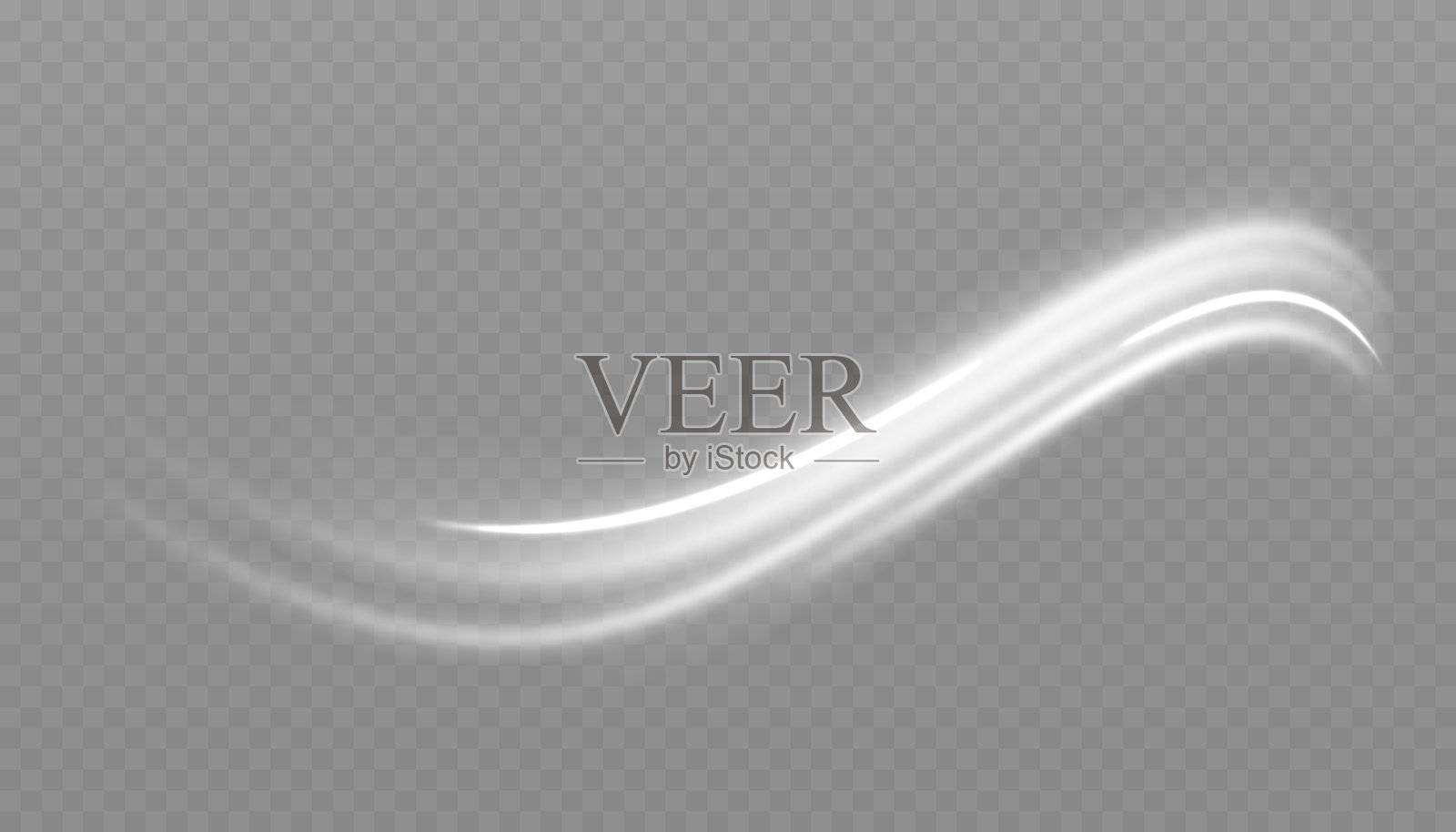 白色发光闪亮线条效果插画图片素材