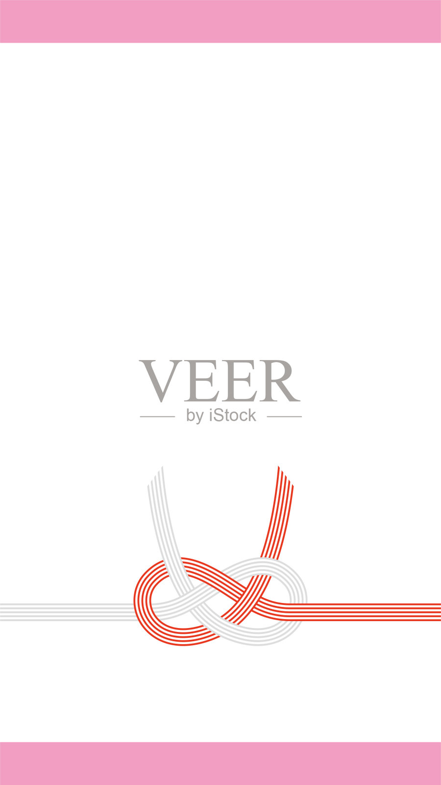 Noshi的矢量插图。礼品包装纸背景。插画图片素材