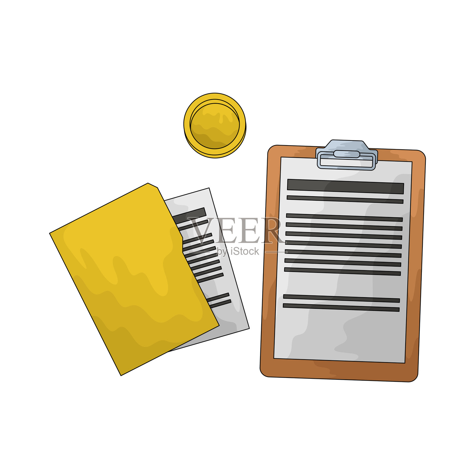 商业报告插画图片素材