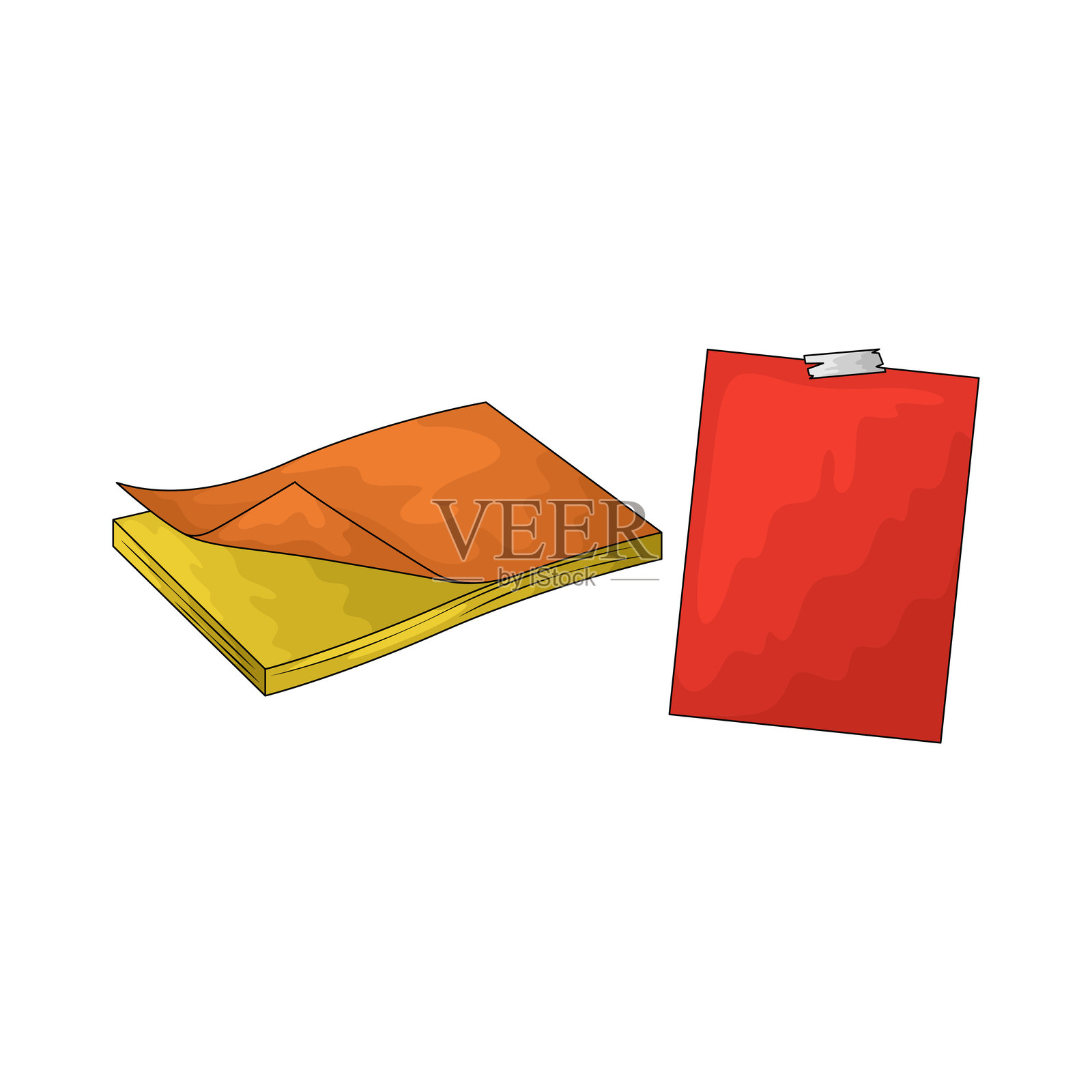 便利贴插画图片素材