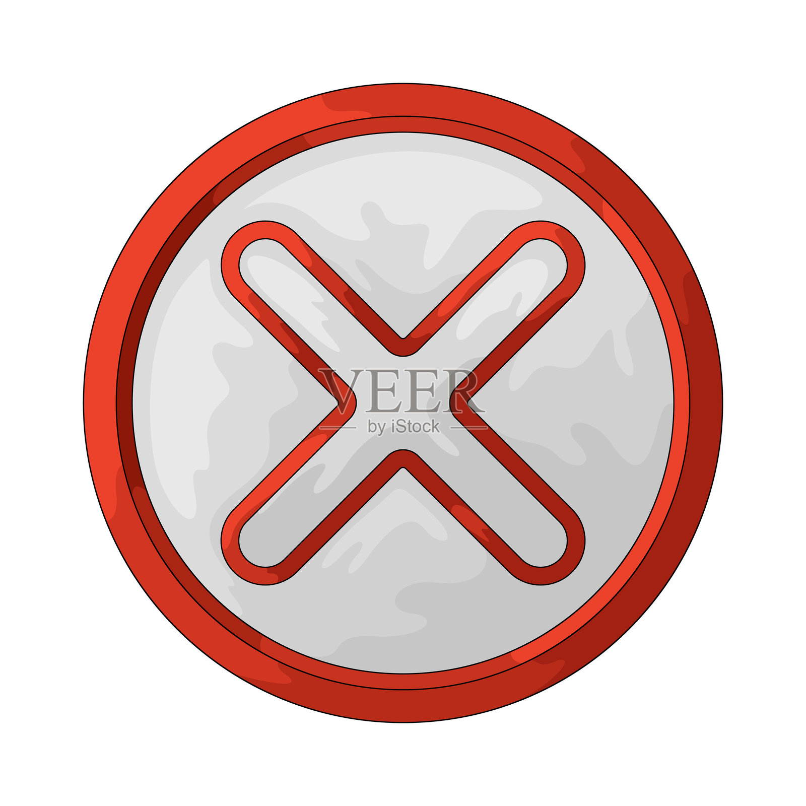 X按钮插画图片素材