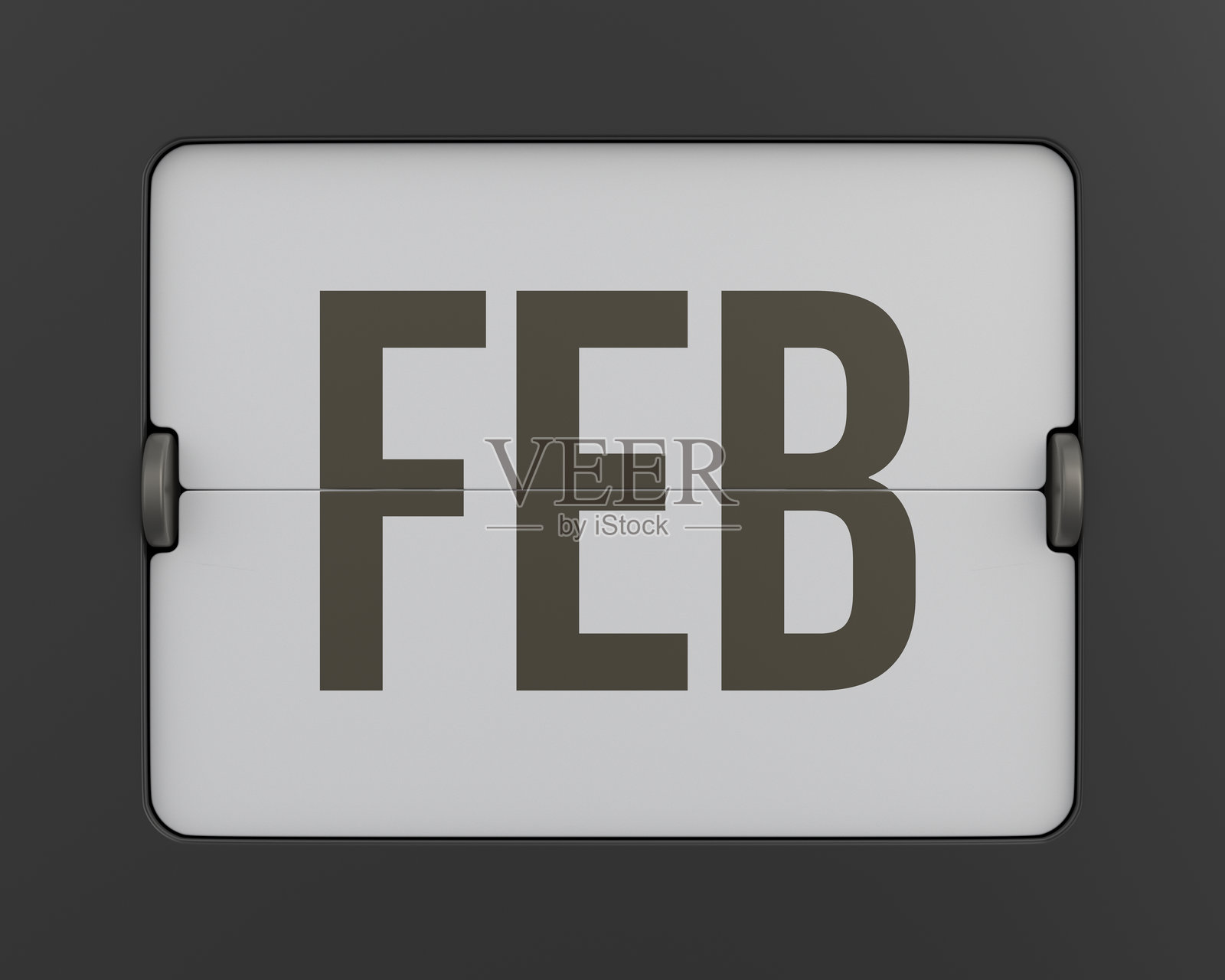 翻转的黑色月历，3D渲染图照片摄影图片