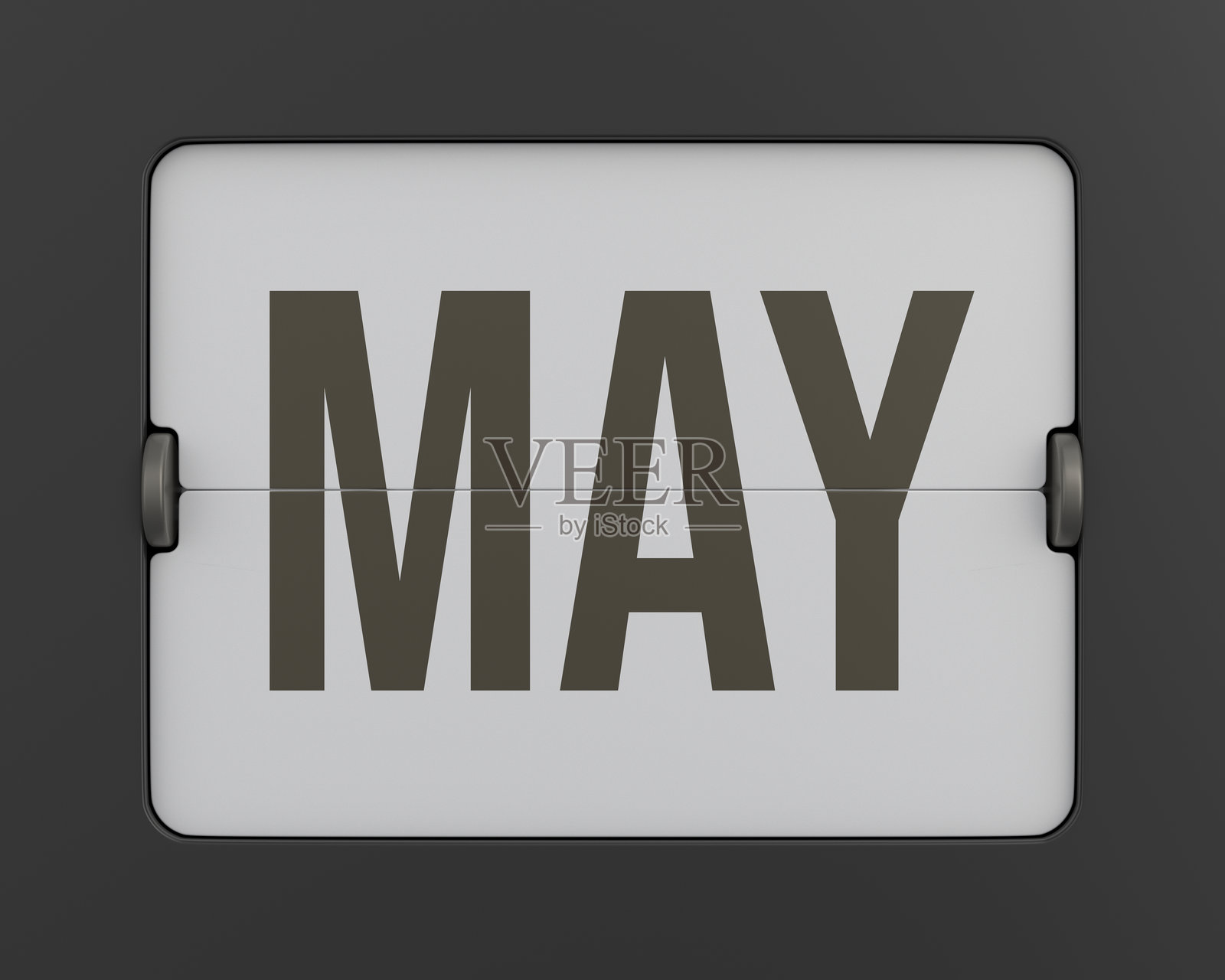 翻转的黑色月历，3D渲染图照片摄影图片