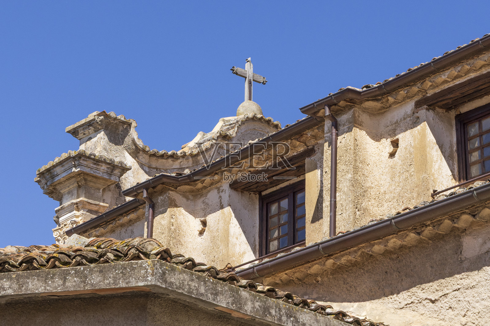 意大利，卡拉布里亚，卢齐。街景。照片摄影图片