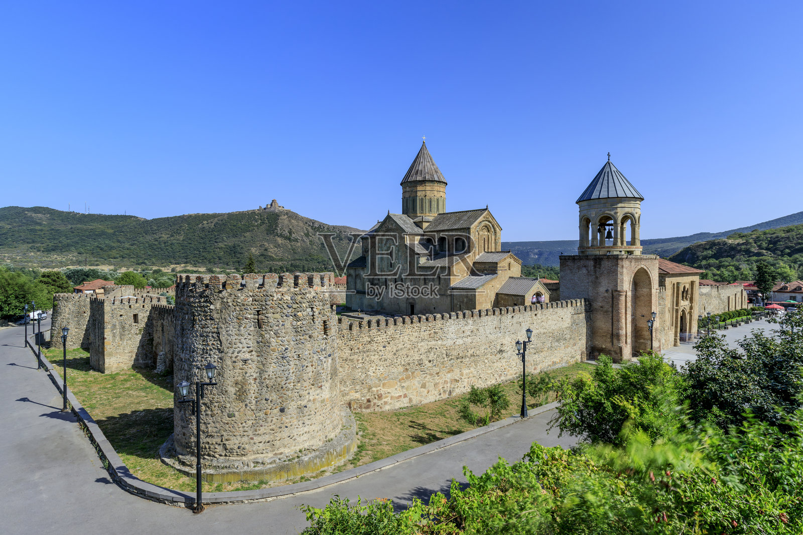 格鲁吉亚姆茨赫塔的斯维提茨霍韦利大教堂照片摄影图片