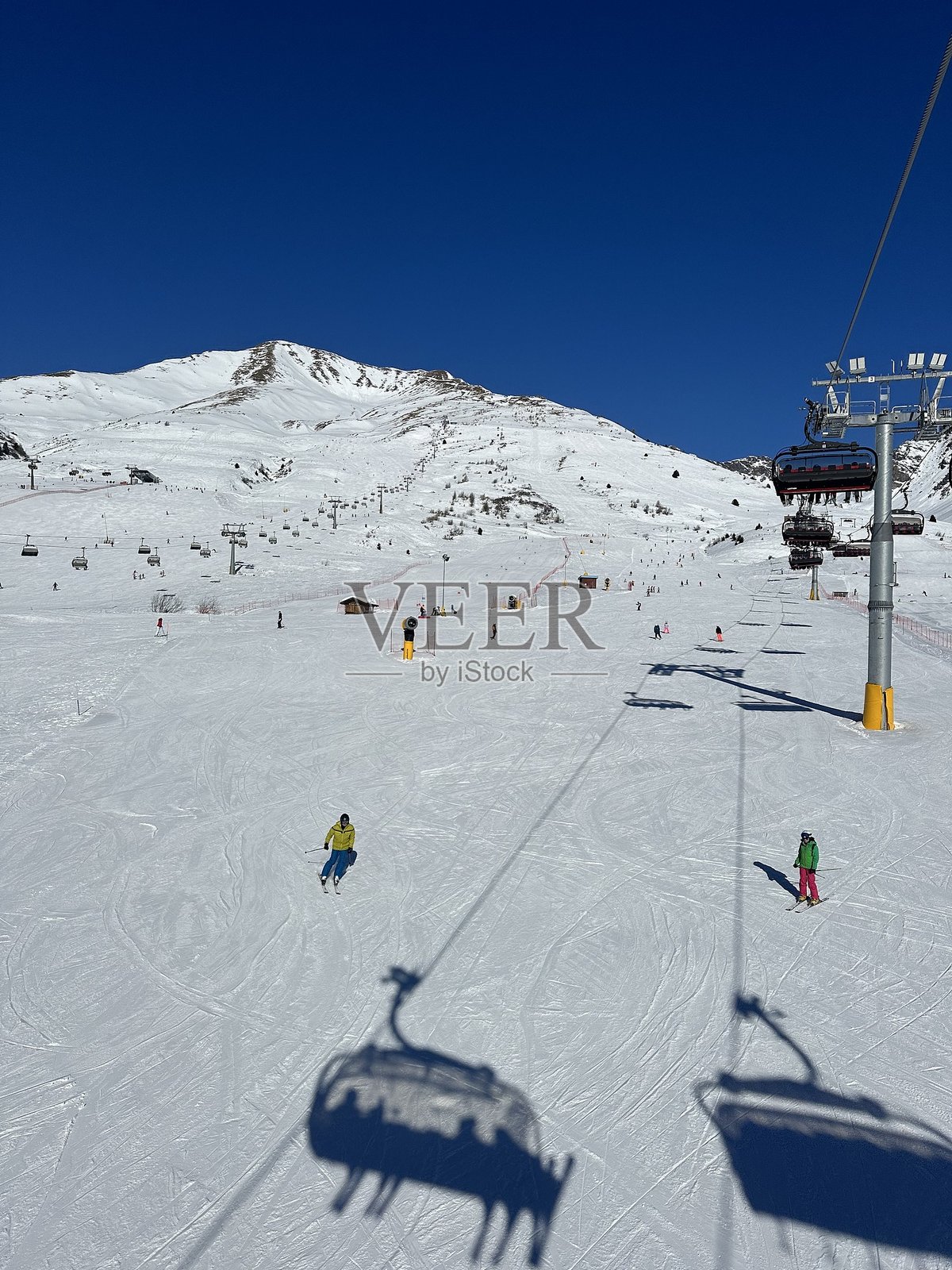 意大利的滑雪胜地照片摄影图片