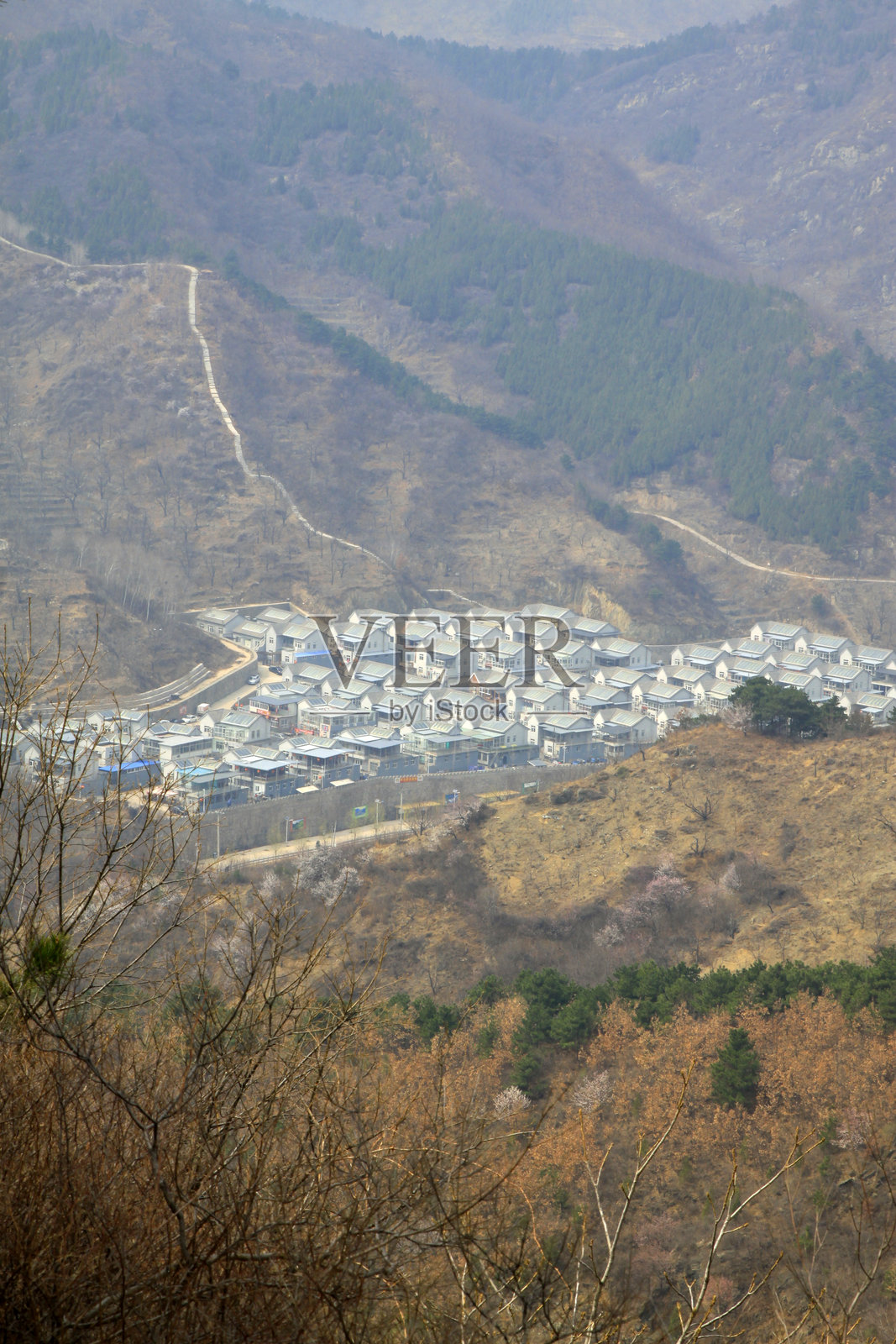 山地住宅建筑风景照片摄影图片