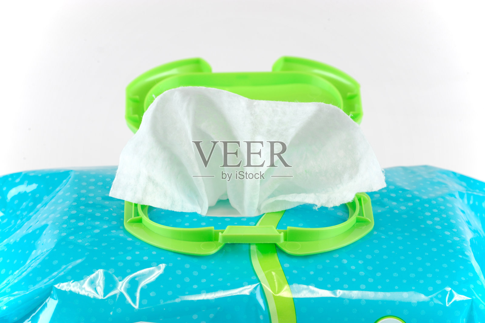 婴儿湿巾包装盒的特写镜头照片摄影图片