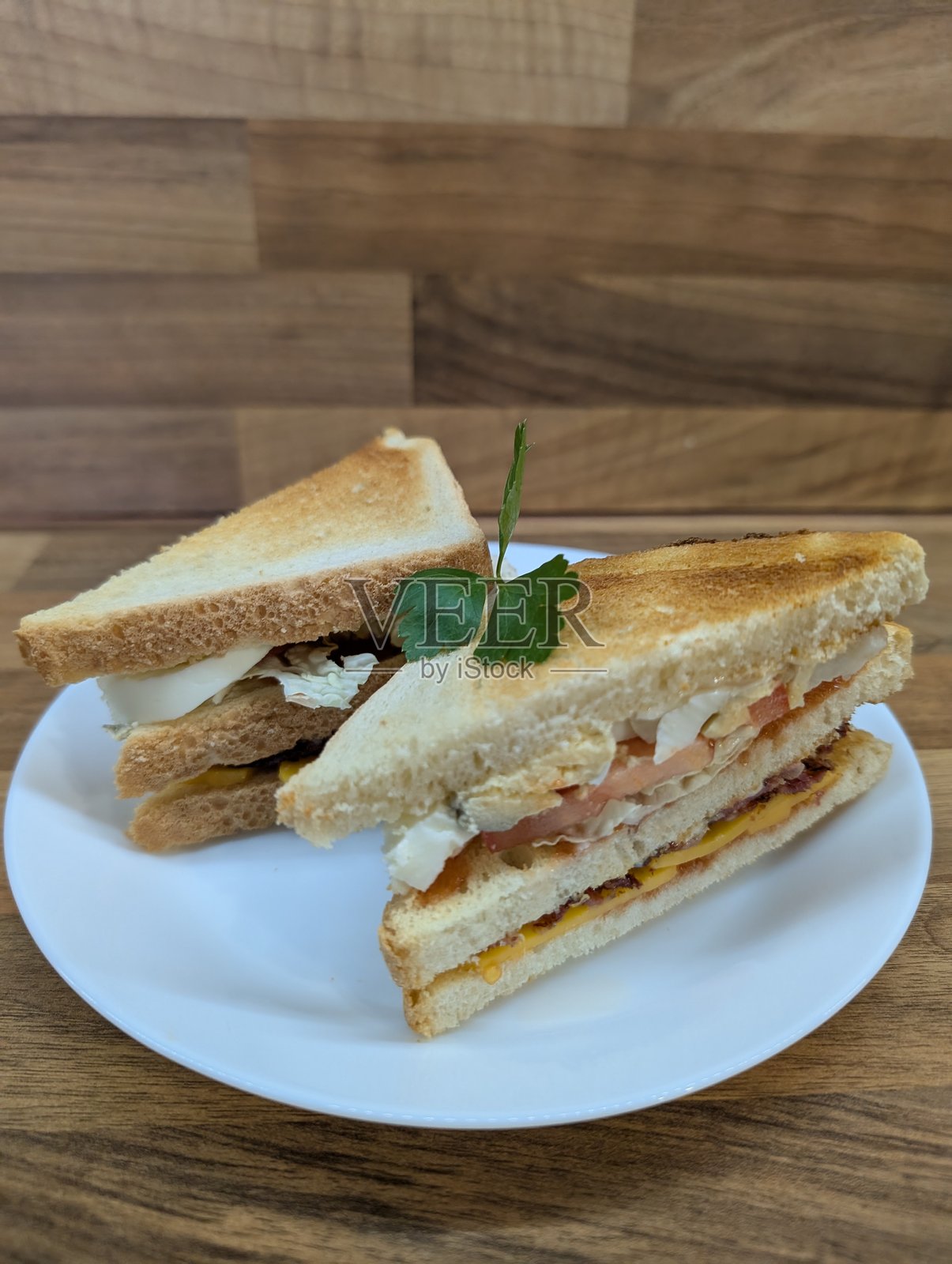 新鲜健康的三明治照片摄影图片