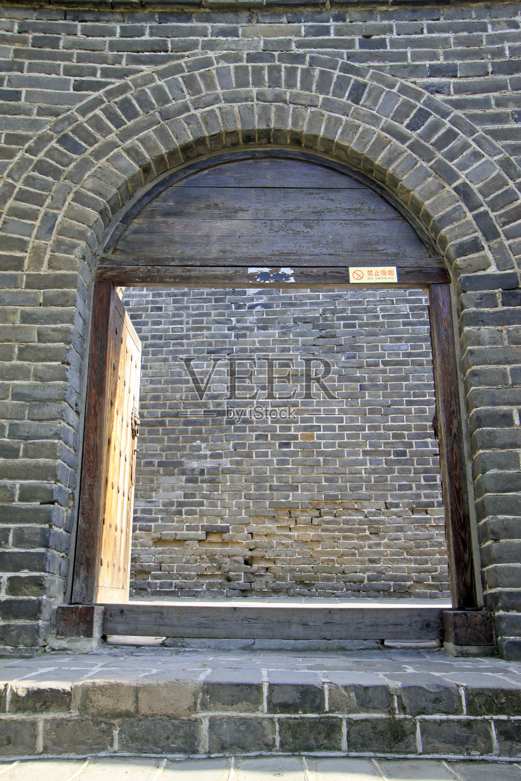 古代中国长城内部结构建筑风景照片摄影图片