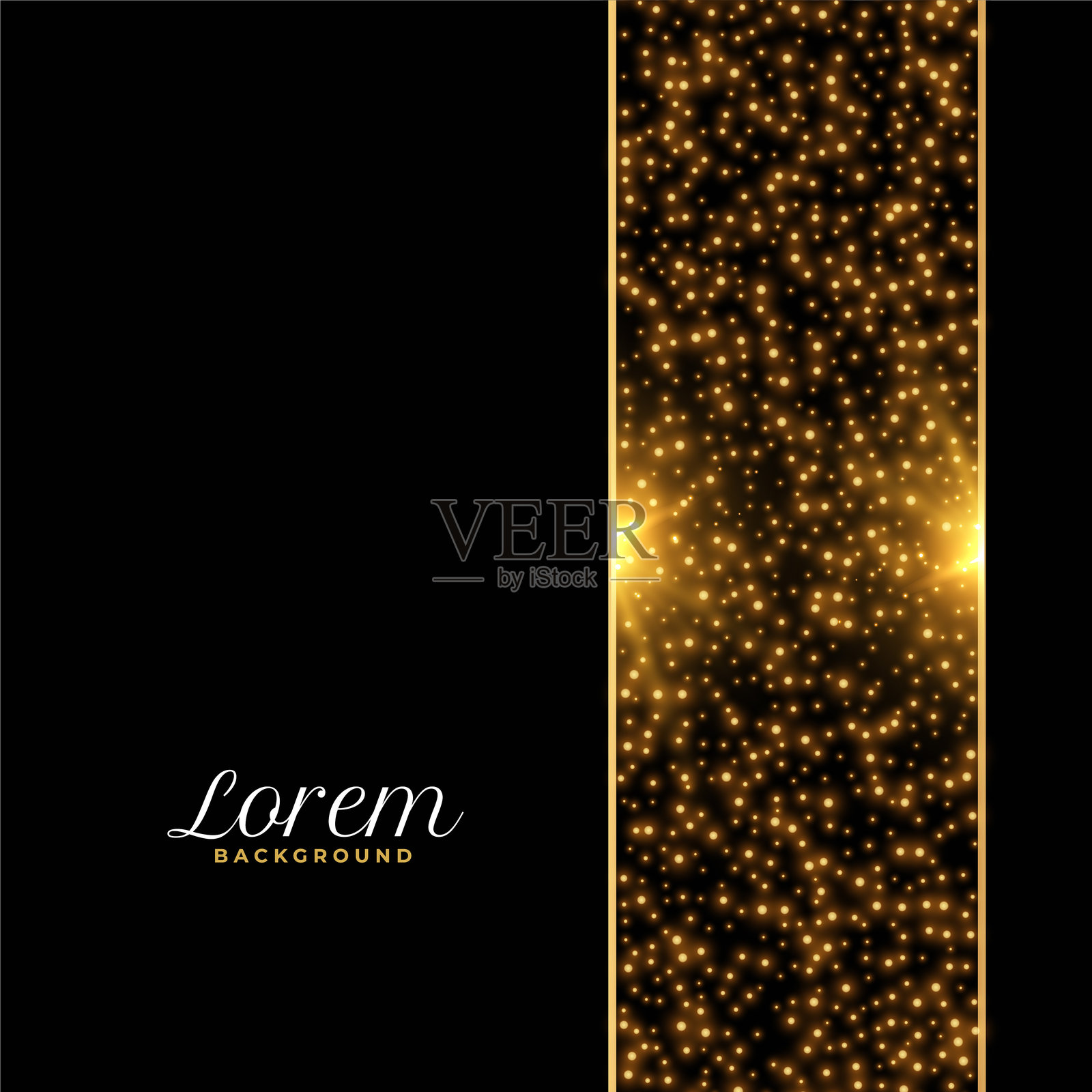 优质发光粒子黑暗背景与光效插画图片素材