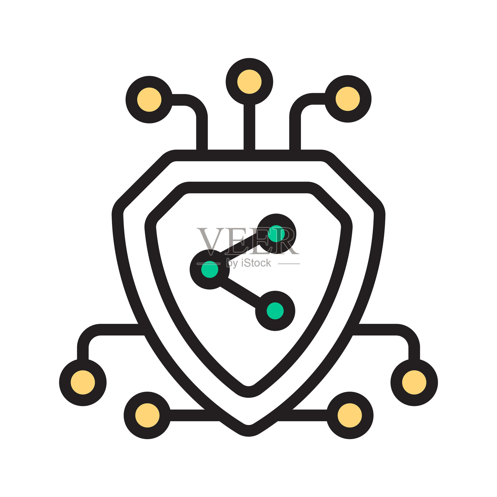 网络安全插画图片素材