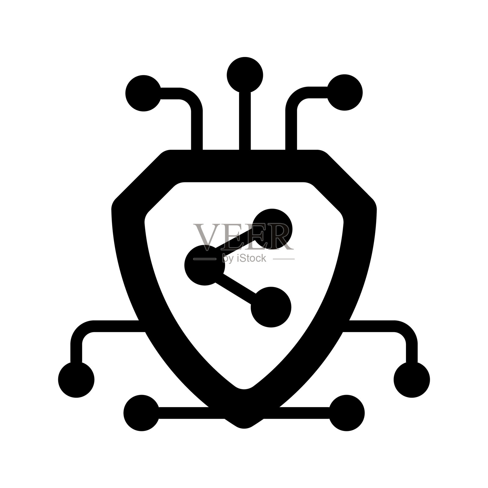 网络安全插画图片素材