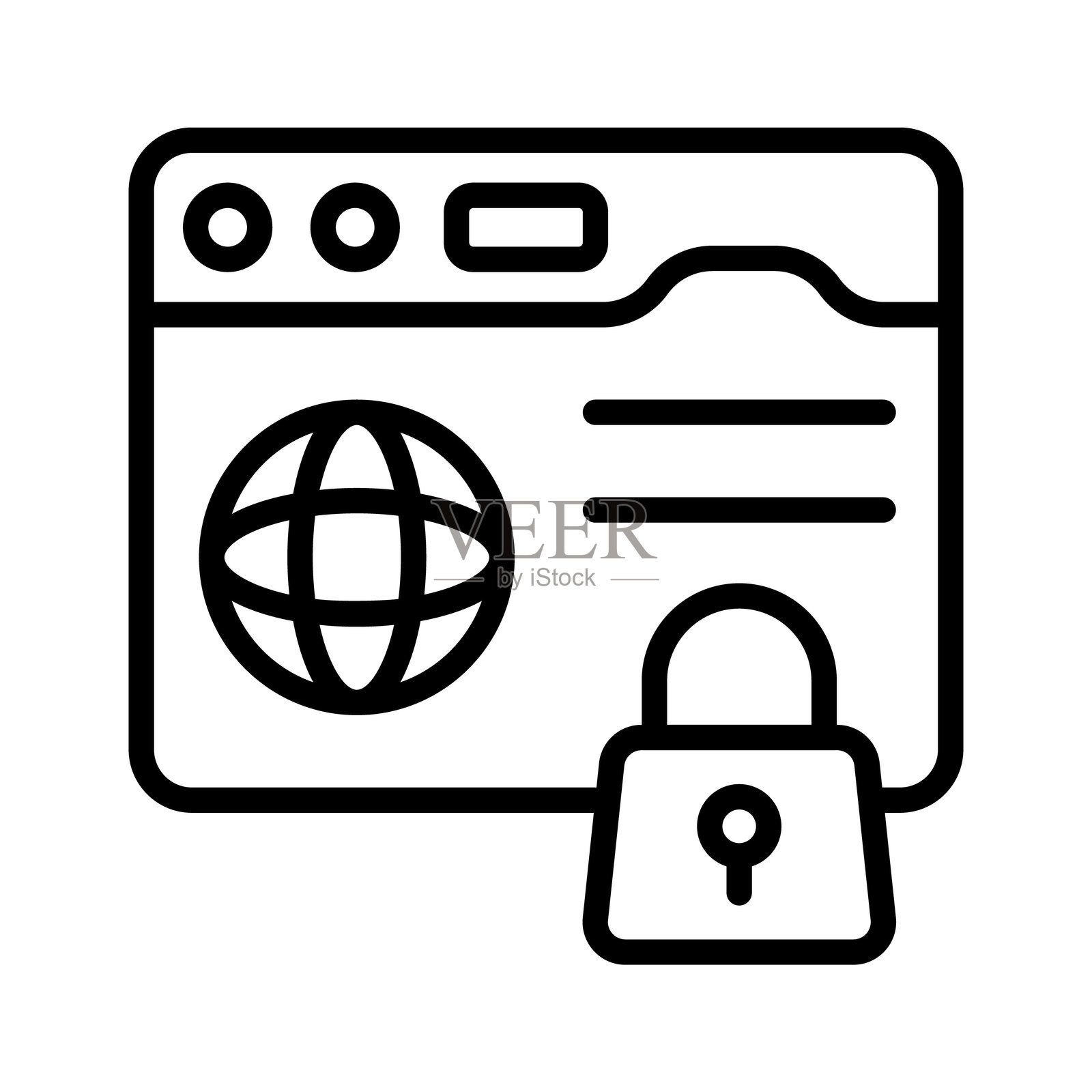 安全网站插画图片素材