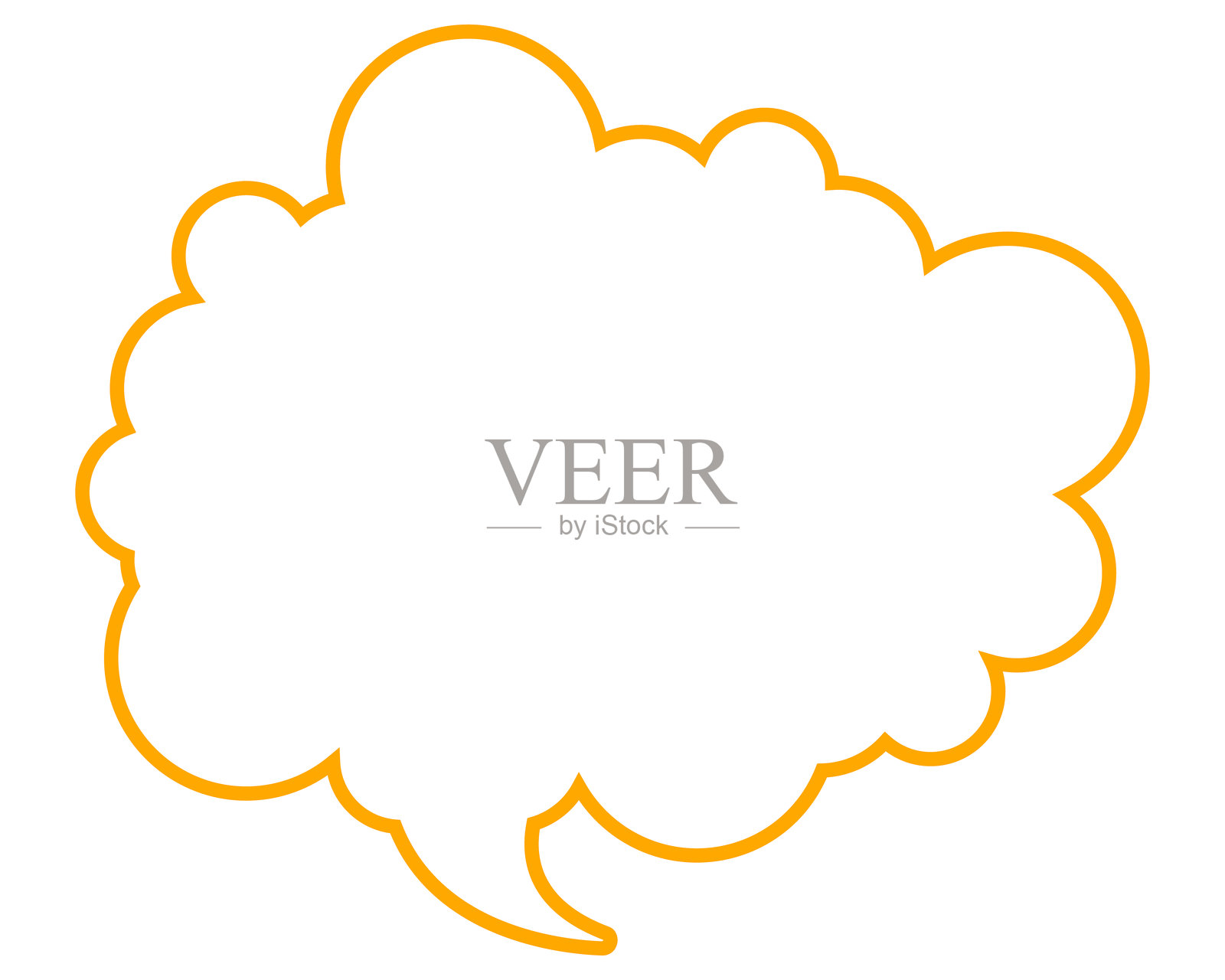 简单的气球云形状插画图片素材