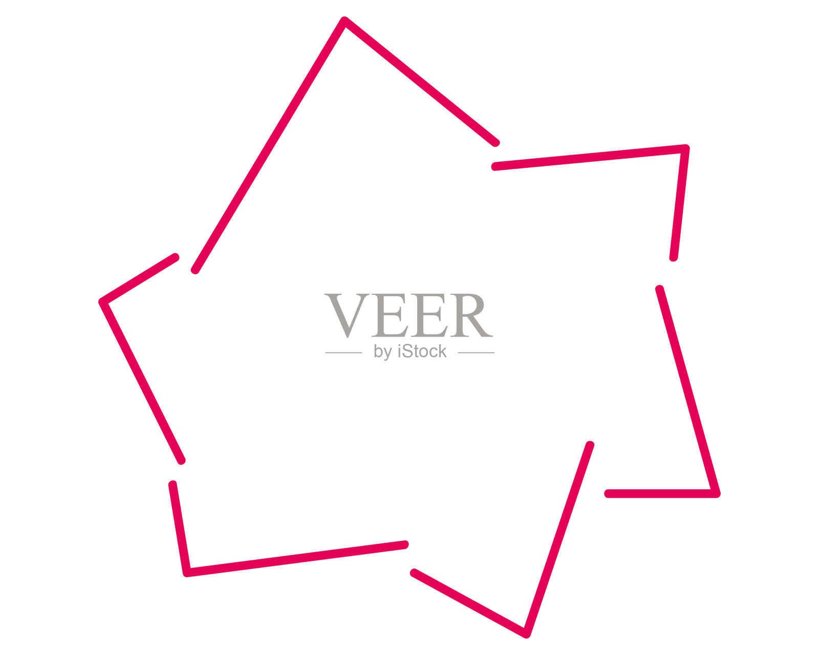 简单的锯齿形对话气泡插画图片素材