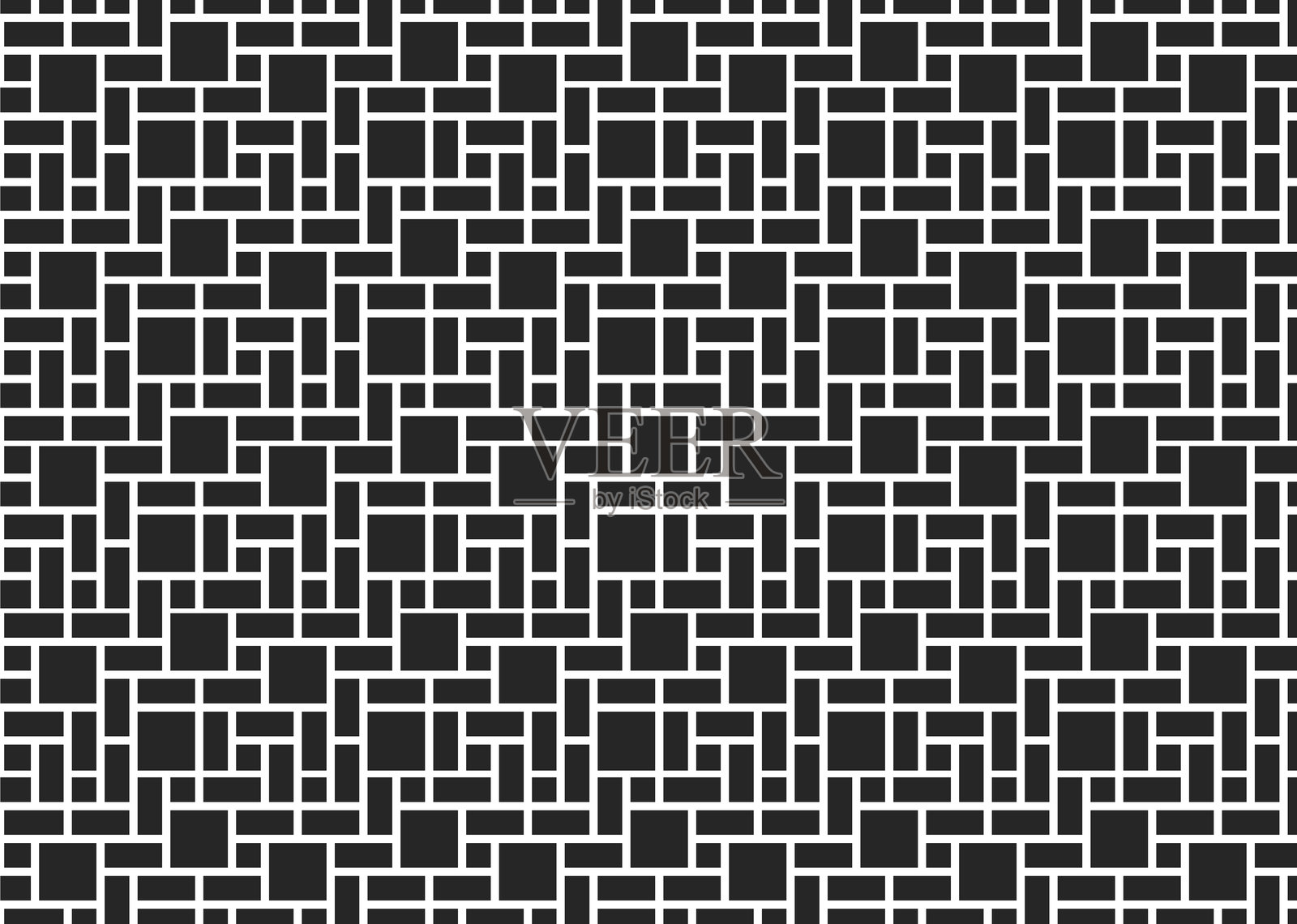 两种颜色的几何瓷砖图案背景插画图片素材