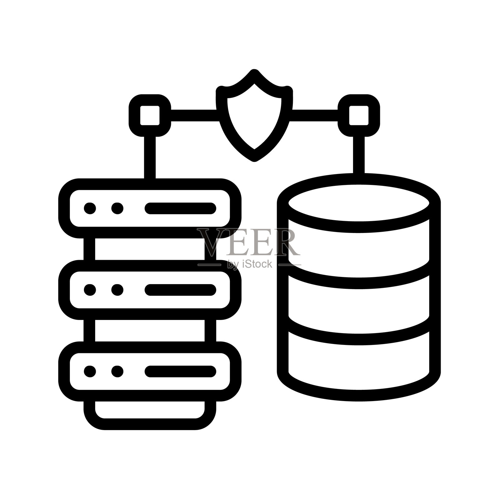 安全托管插画图片素材