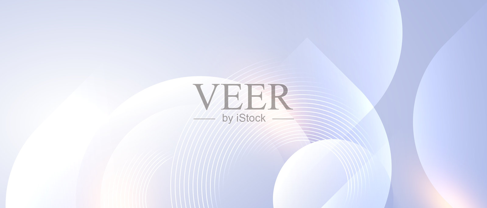 抽象的浅灰色背景与几何线条插画图片素材