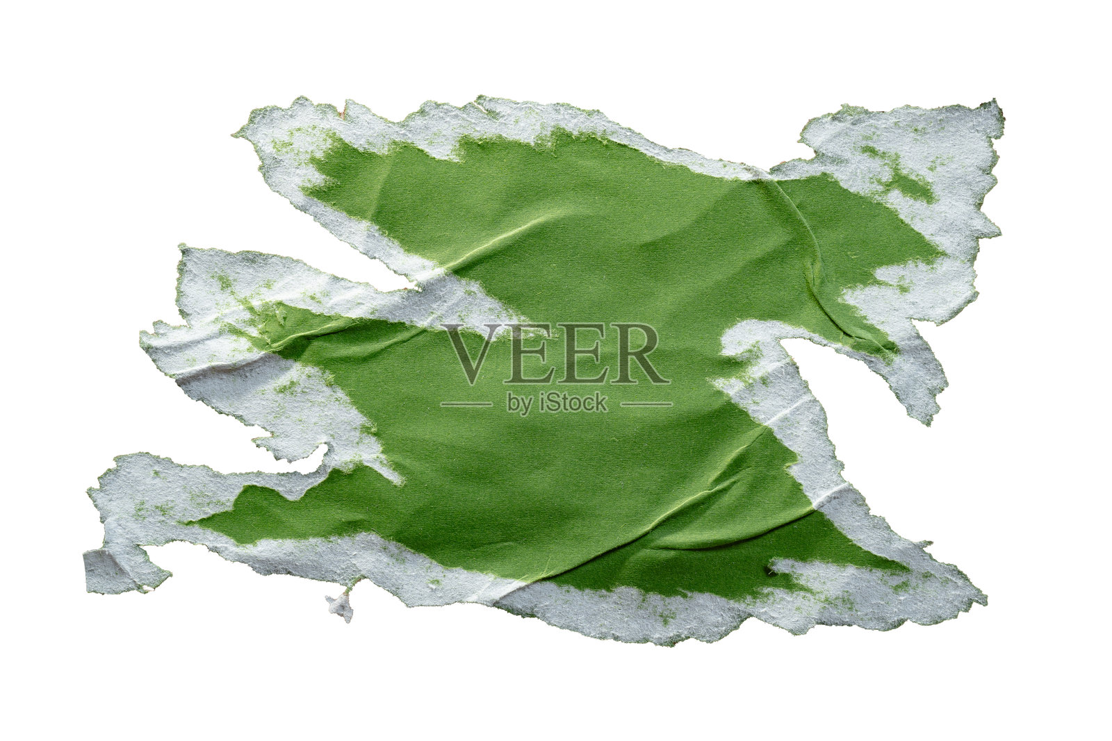 撕边的剥皮绿色纸海报纹理照片摄影图片