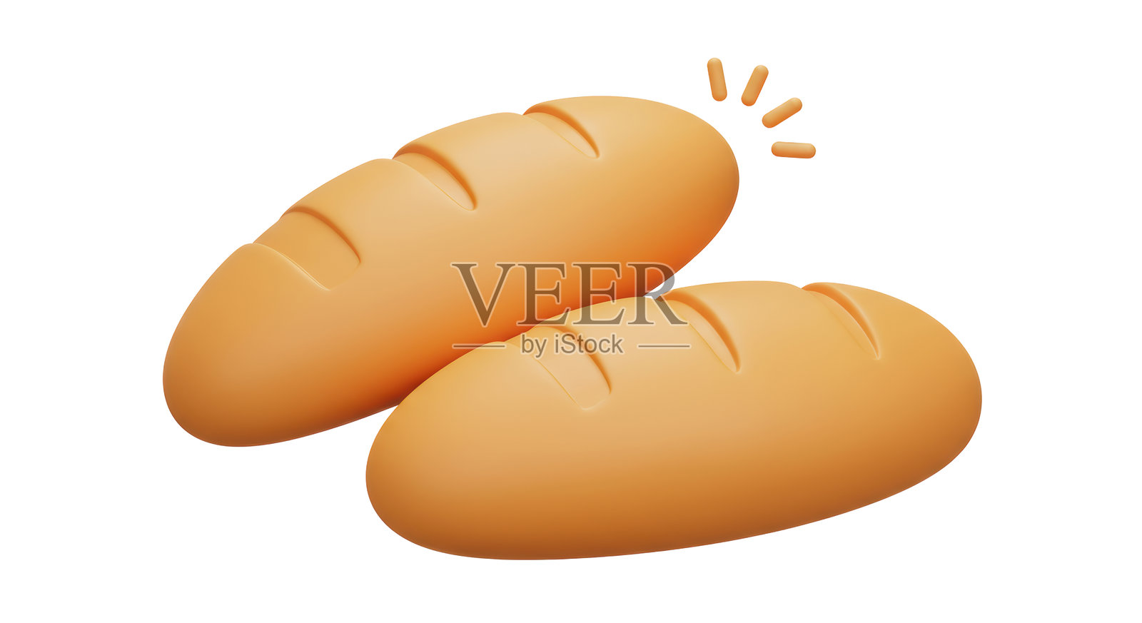 新鲜出炉的面包孤立图像照片摄影图片