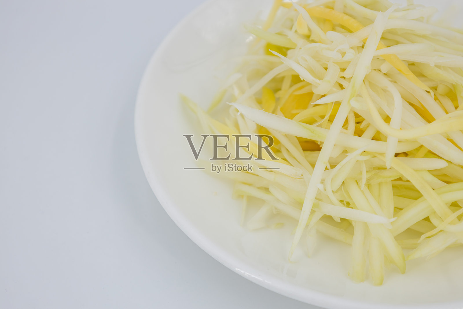 切碎的青木瓜照片摄影图片