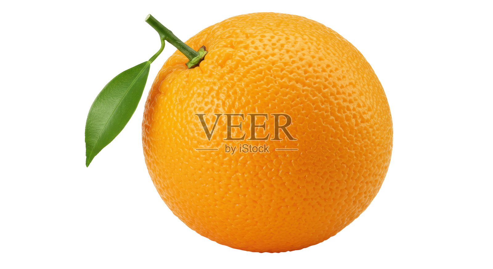 鲜艳的橙色与叶子孤立的柑橘照片摄影图片