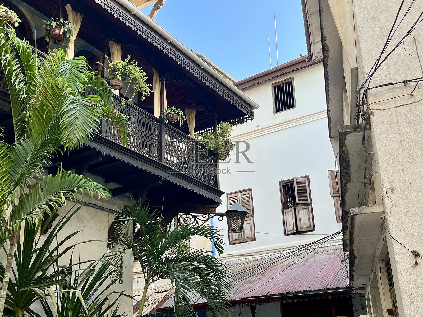 坦桑尼亚 - 桑给巴尔 - 石头城 - 殖民建筑照片摄影图片