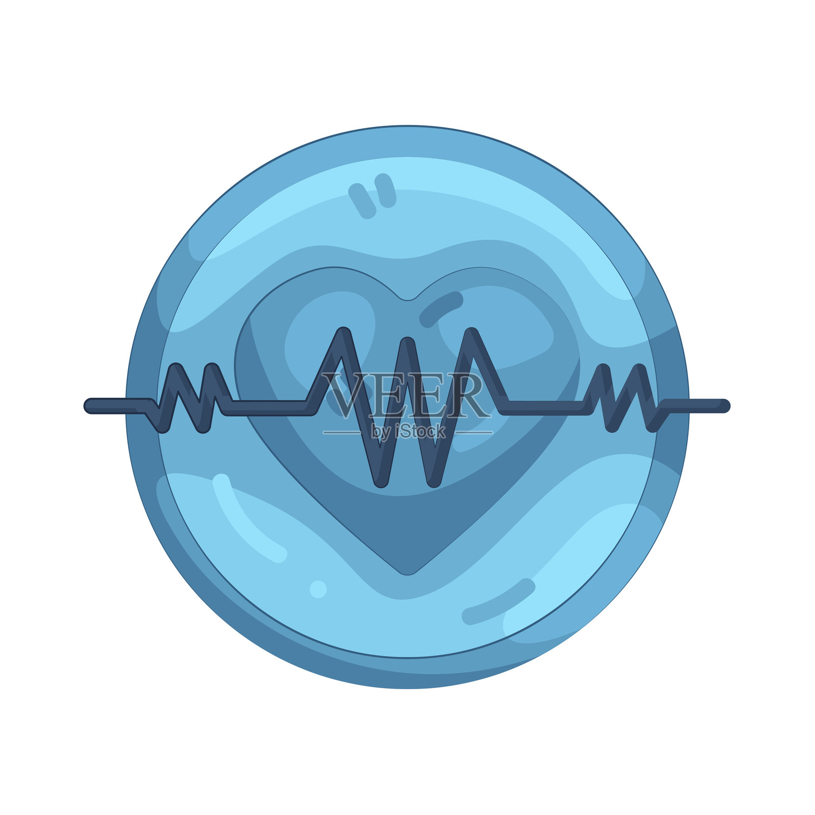 心跳扫描插画图片素材