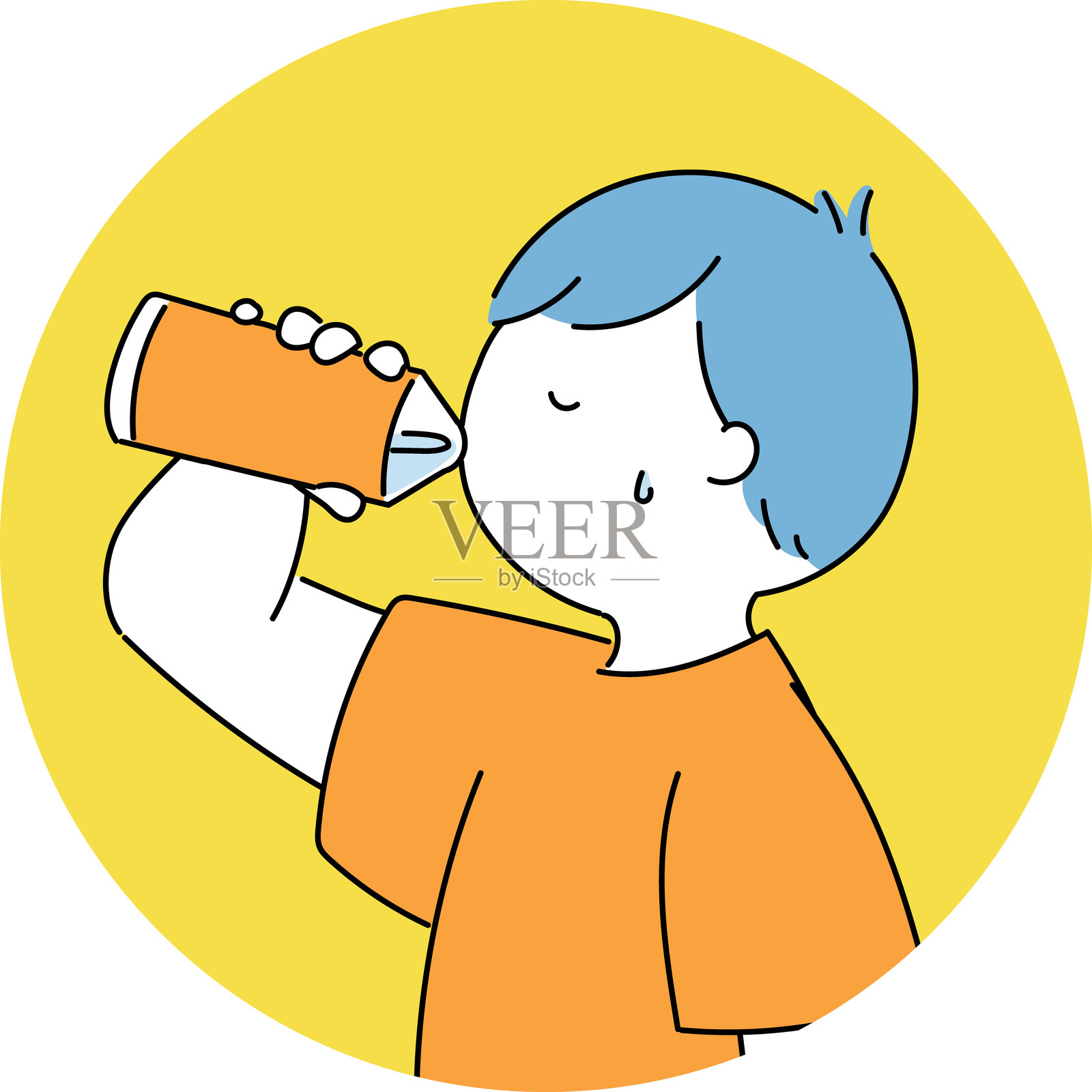 热射病预防插图插画图片素材