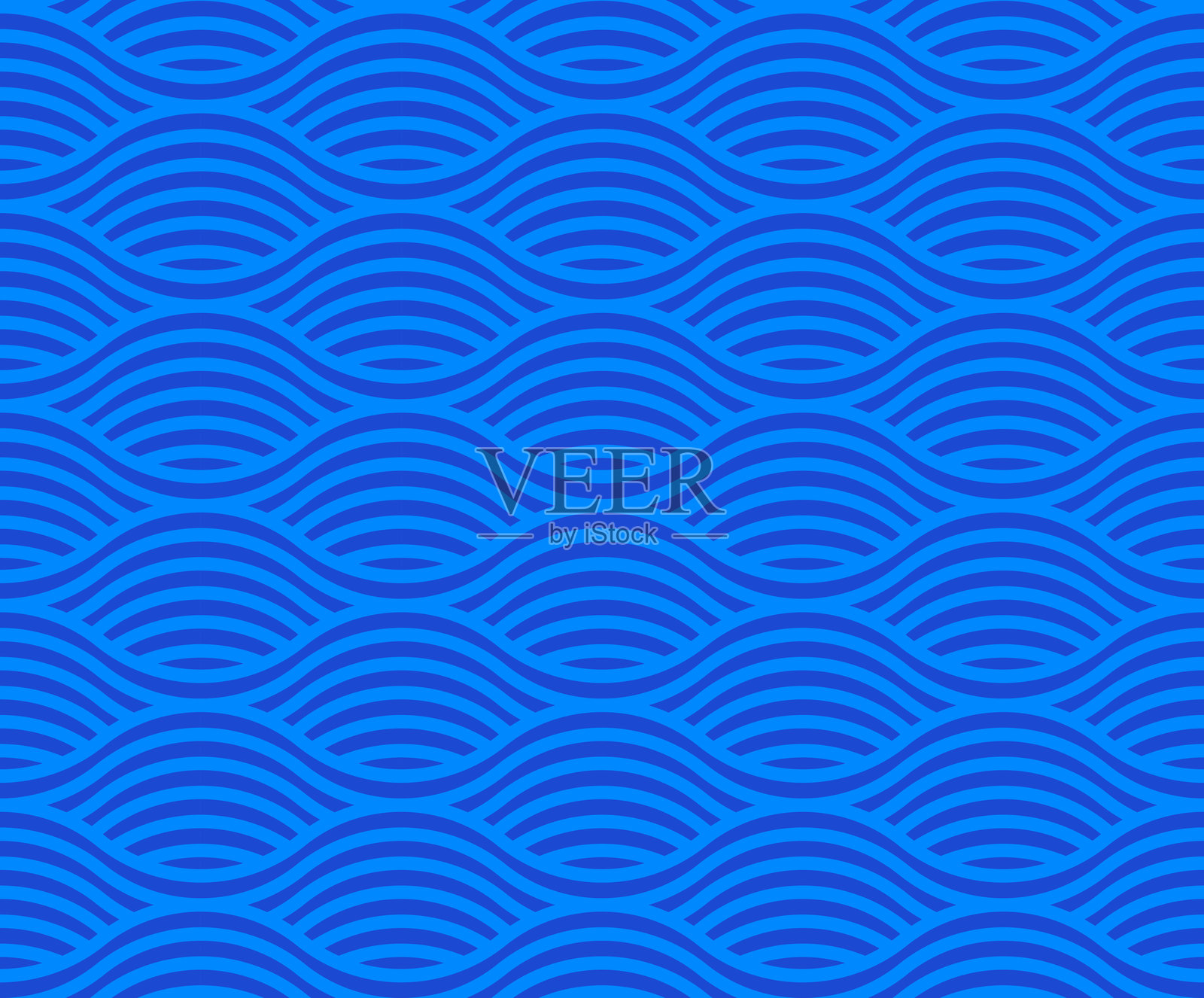 无缝波浪线背景图案插画图片素材