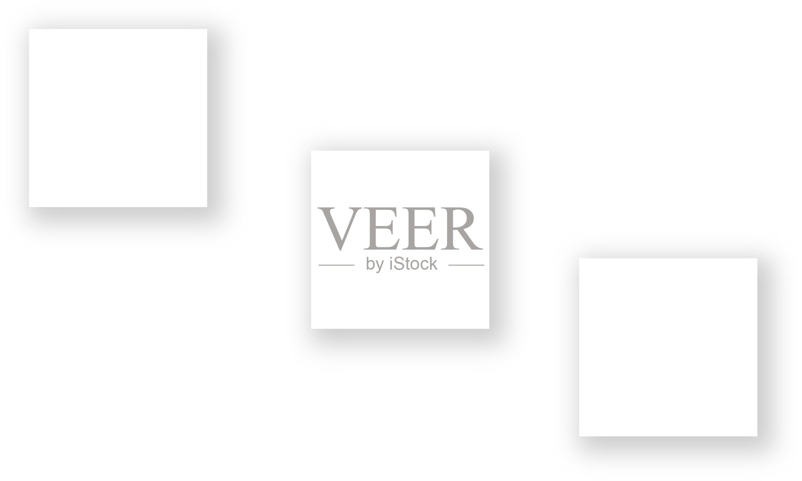 聚集的纸质方形元素形成抽象柔和的图案。插画图片素材