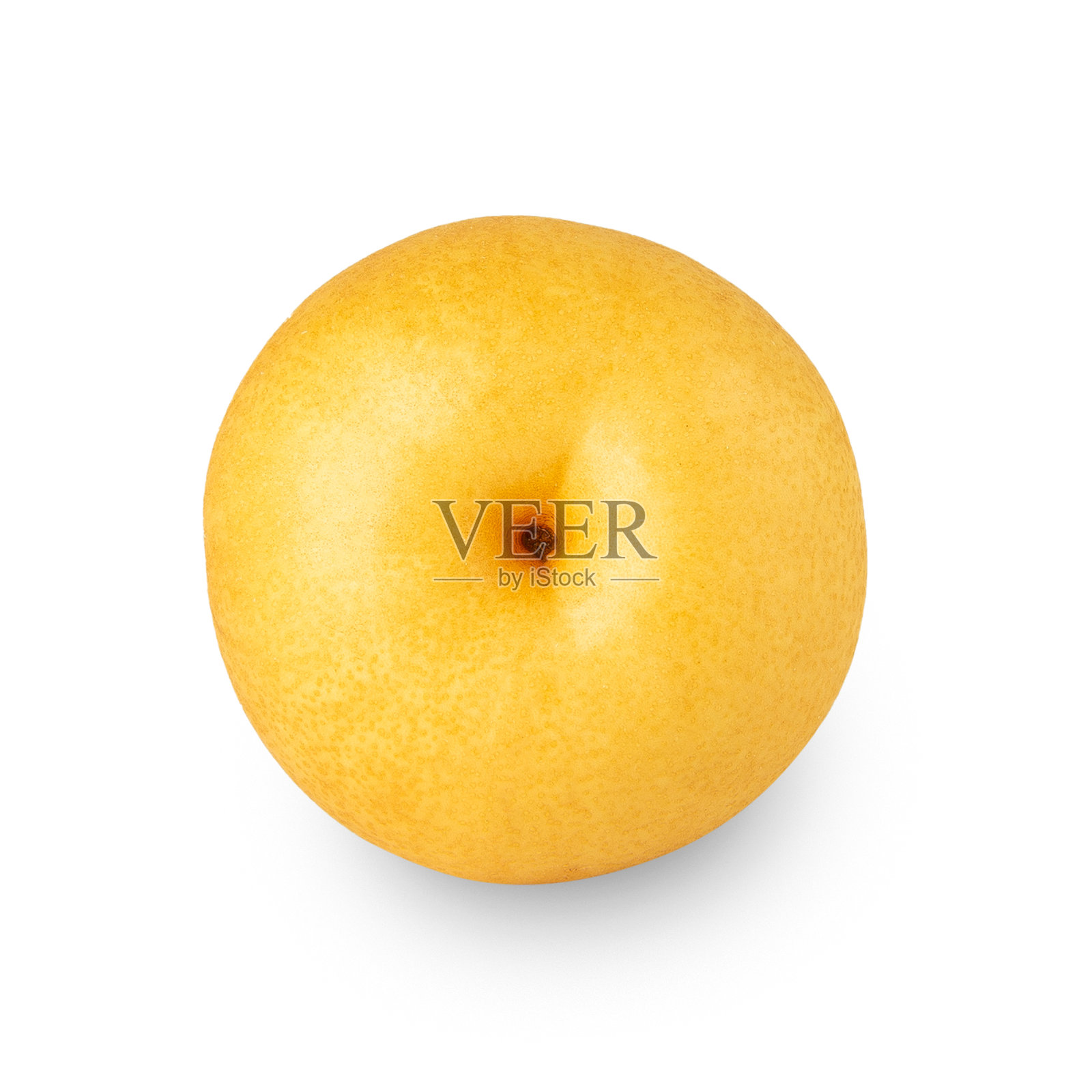 白色背景上的亚洲梨，带有剪切路径，景深完整照片摄影图片