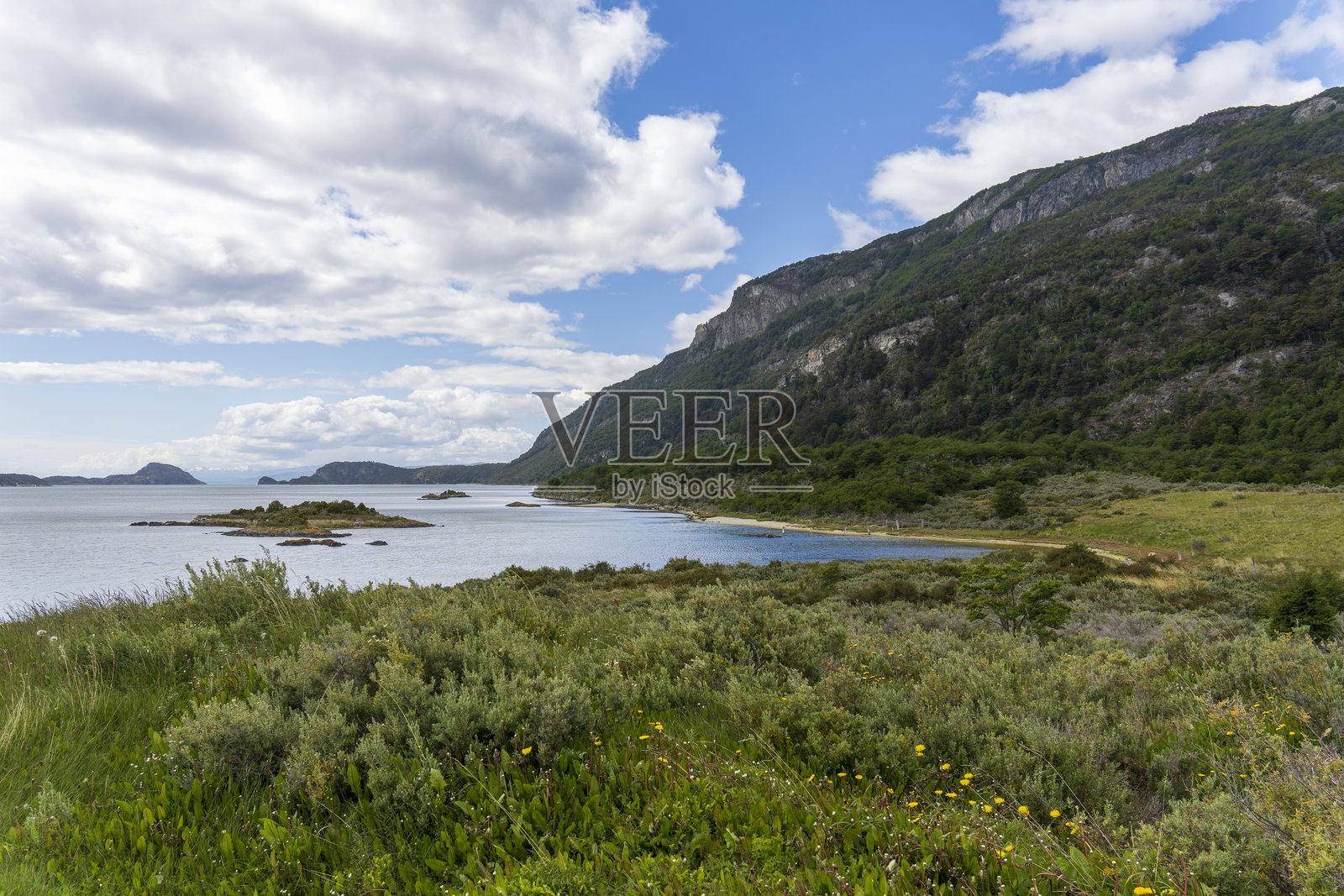 阿根廷巴塔哥尼亚火地岛国家公园拉帕塔伊亚观景点的爱德华多·布里西盖利码头照片摄影图片