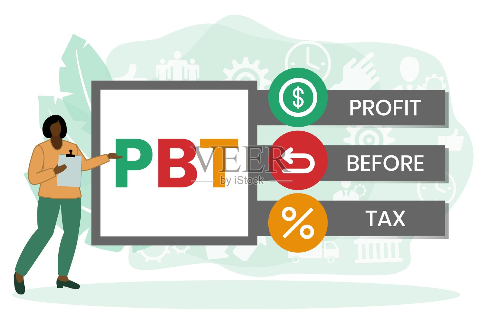 税前利润插画图片素材