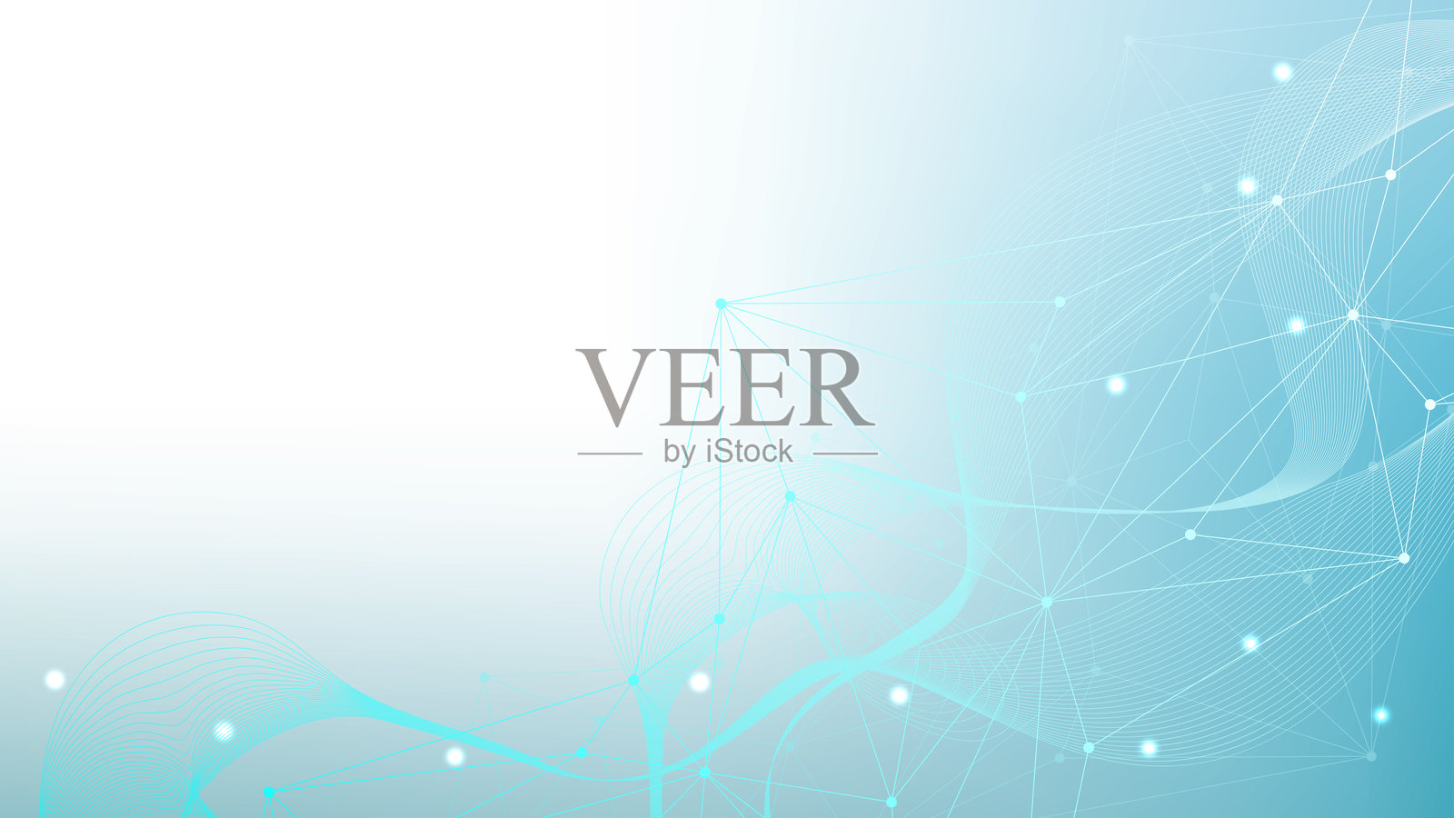 分子结构DNA，原子，神经元。适合您设计的科学概念。连接的线条与点。医学，技术，化学，科学背景。插图插画图片素材