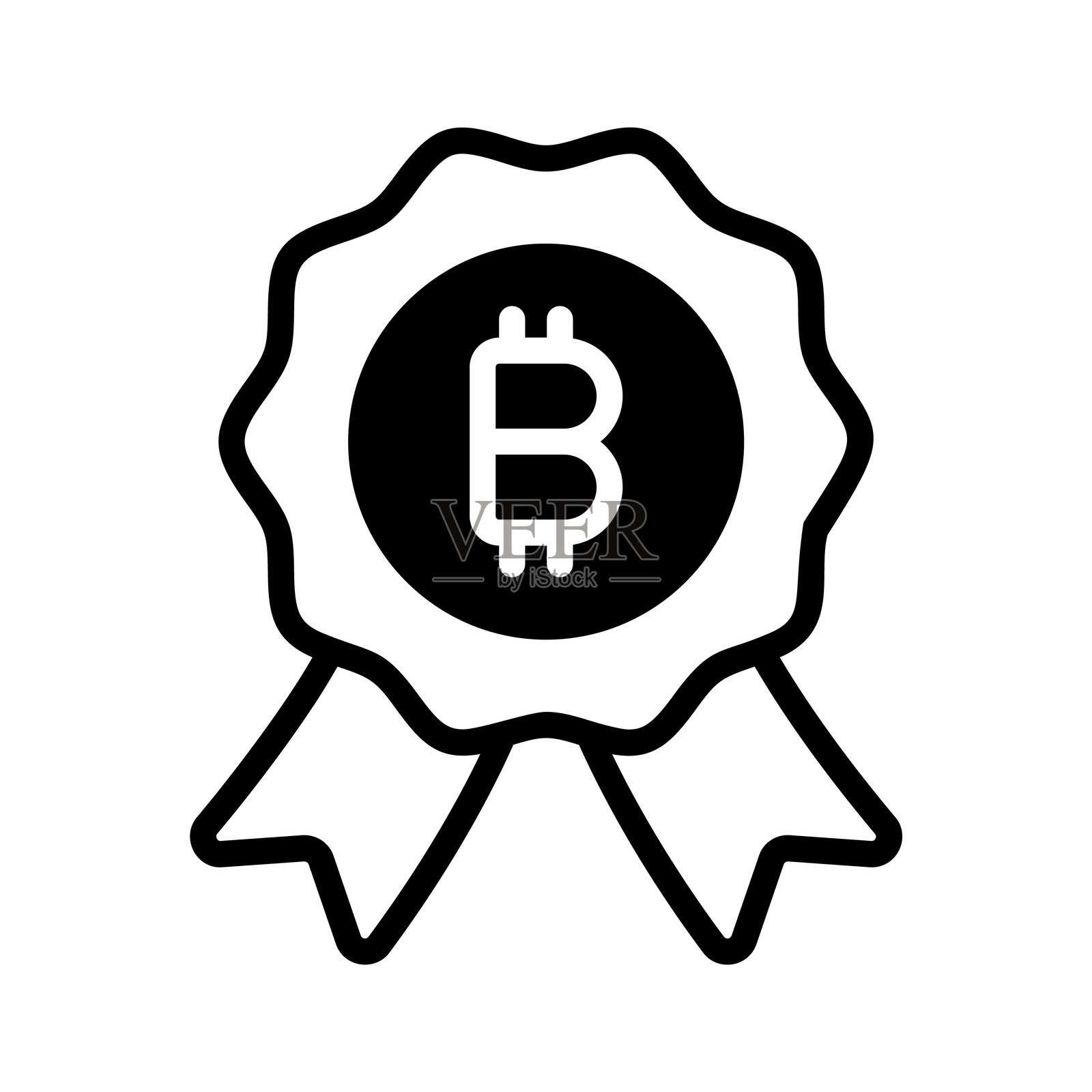 比特币奖插画图片素材