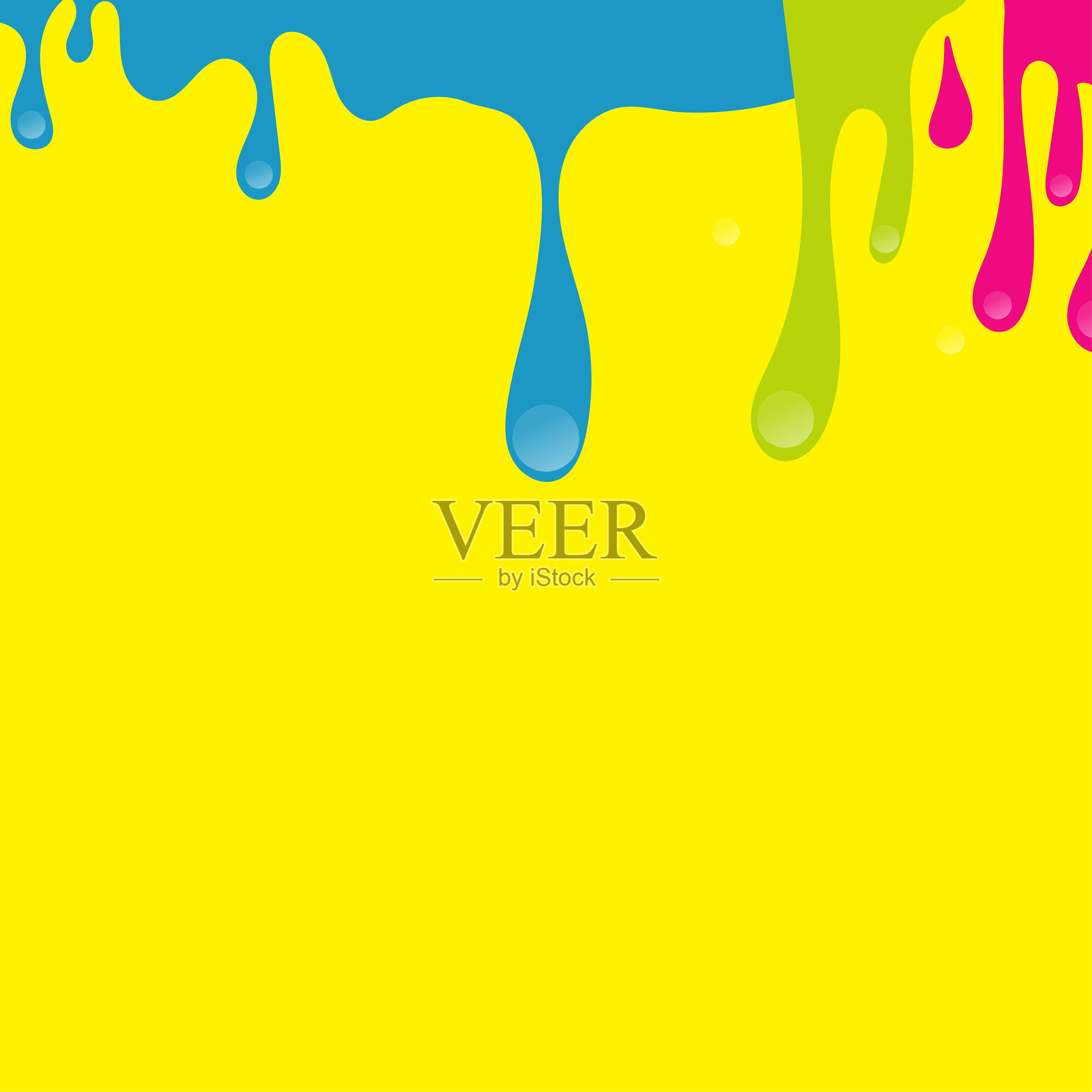 色彩斑斓的滴落油漆飞溅抽象背景设计插画图片素材