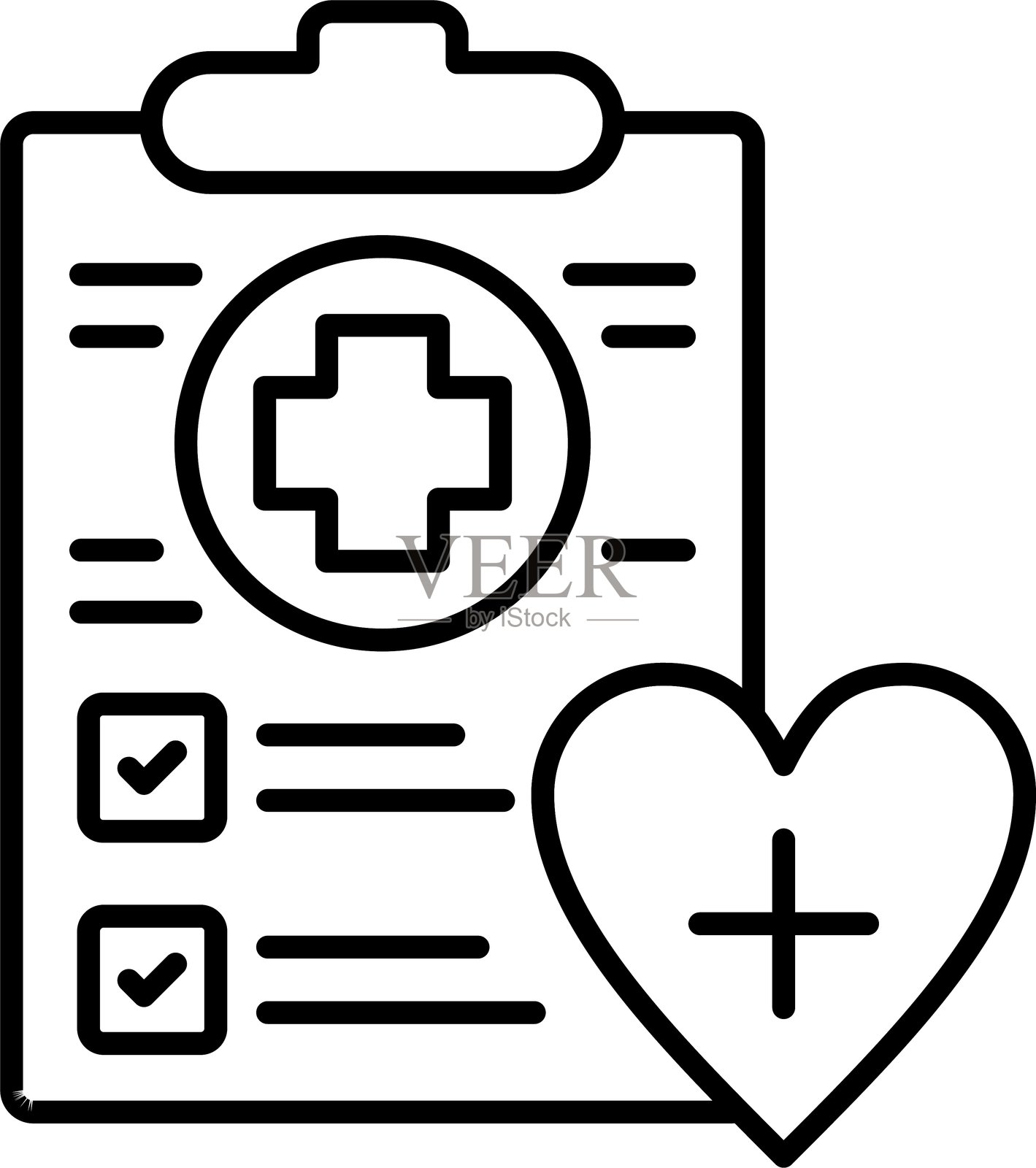 诊断图标矢量元素插画图片素材