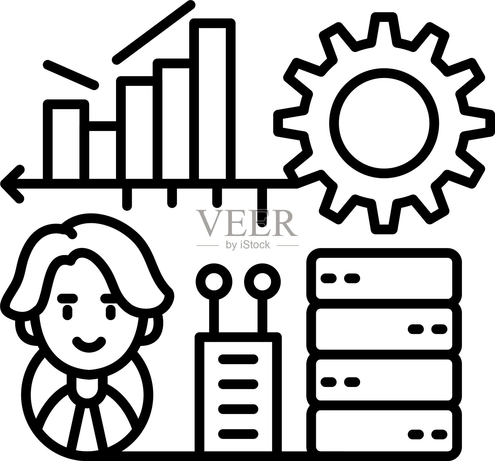 数据复杂性图标矢量元素插画图片素材