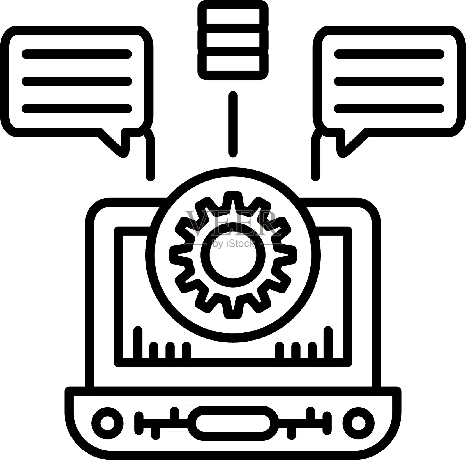 沟通图标矢量元素插画图片素材