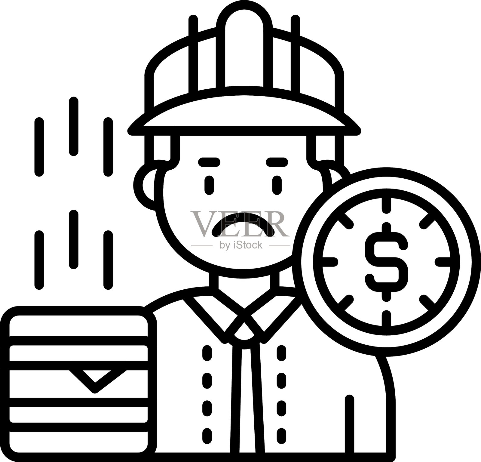 加班图标矢量元素插画图片素材