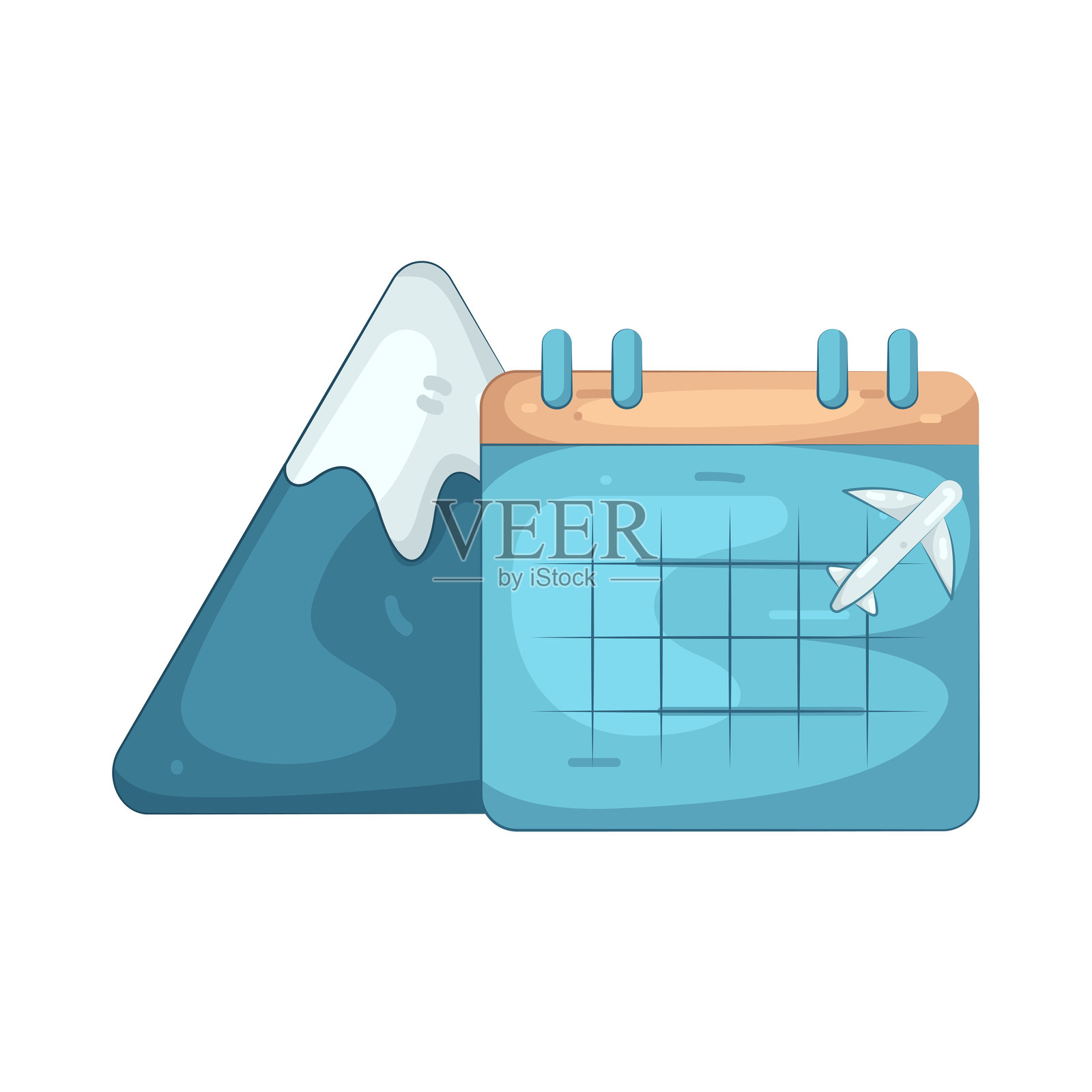 旅行日历插画图片素材