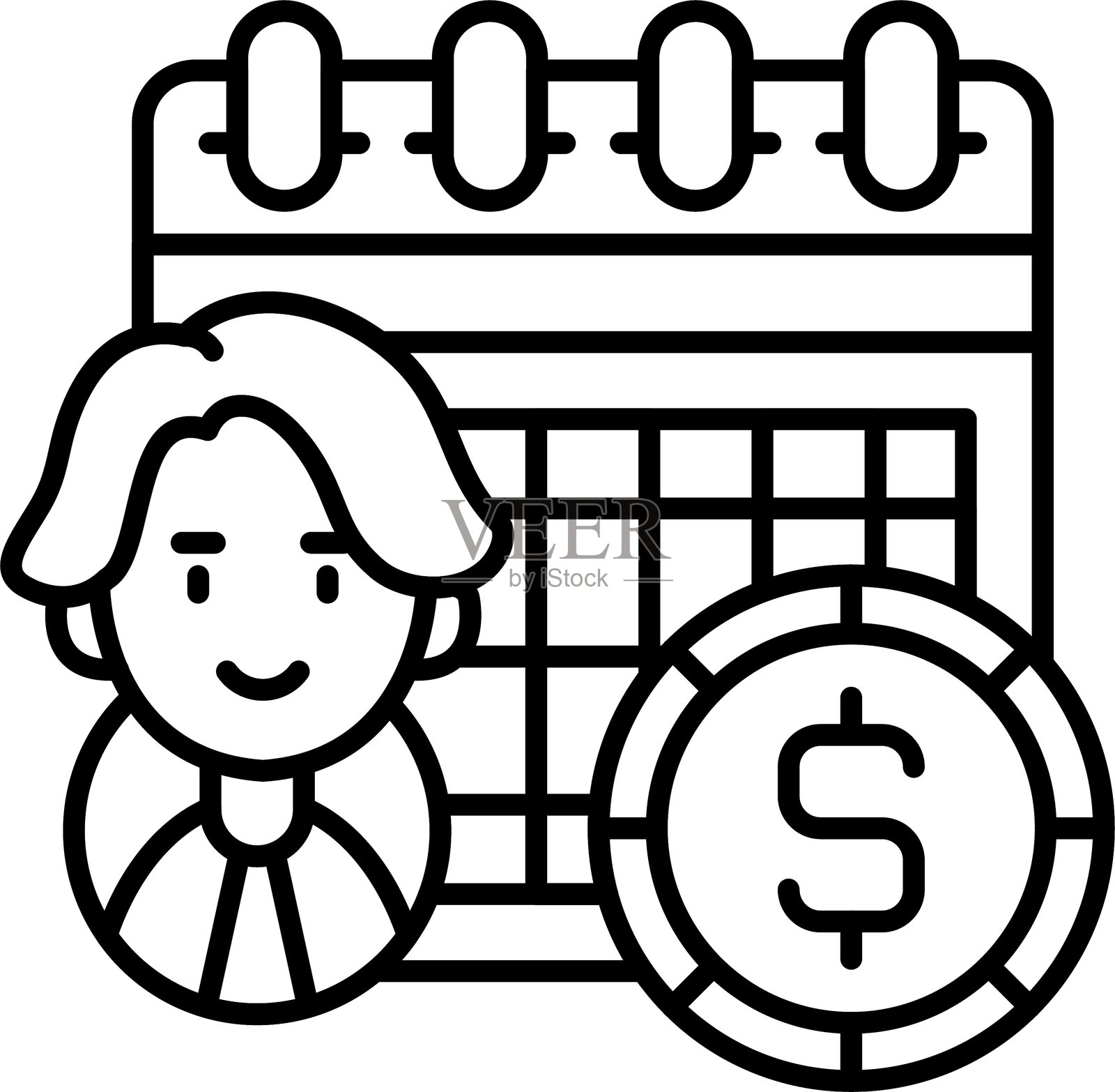 收入图标矢量元素插画图片素材