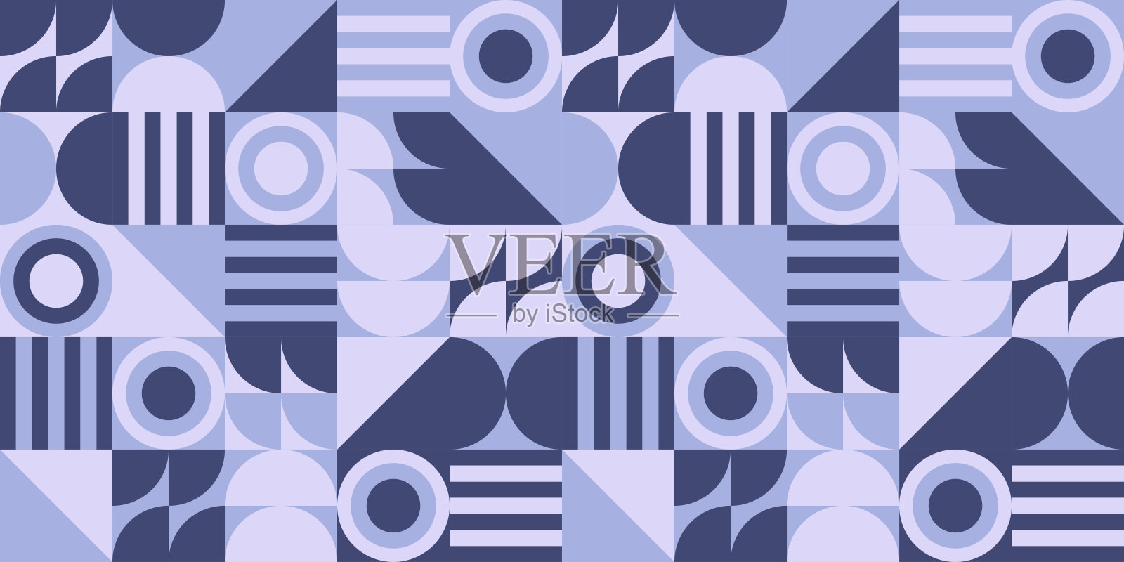 多彩的几何无缝图案背景设计插画图片素材