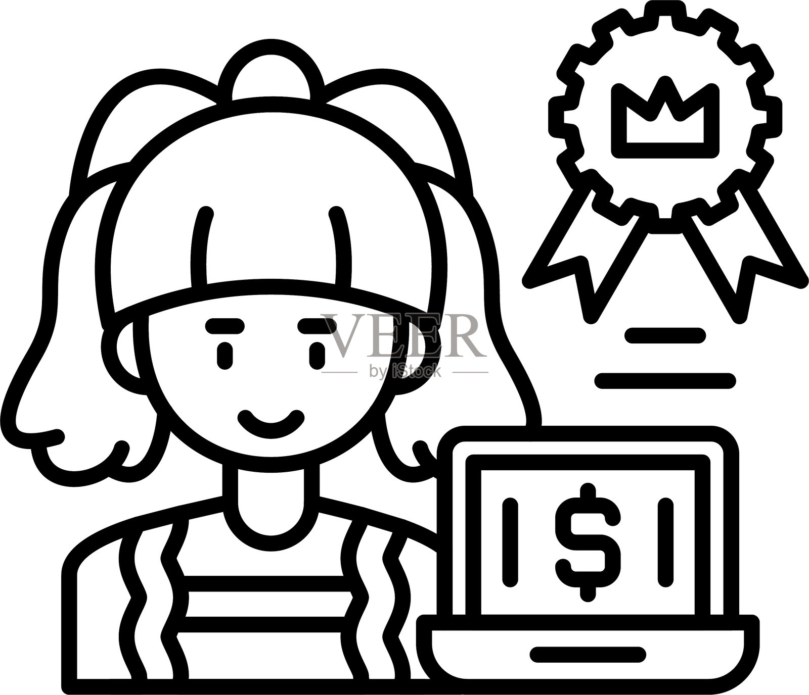 竞争图标矢量元素插画图片素材