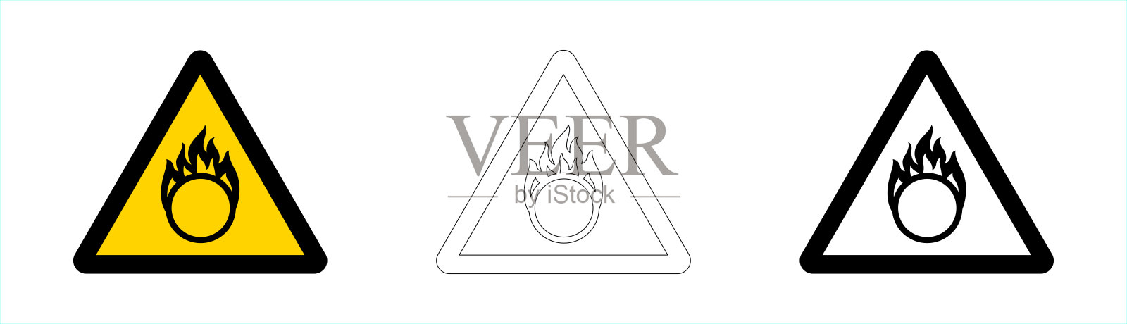 警告：氧化剂（矢量格式）插画图片素材